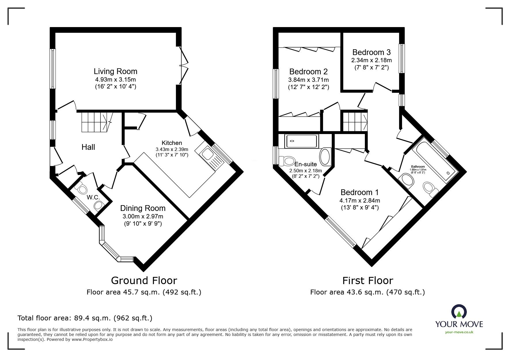 Floorplan of 3 bedroom Mid Terrace House for sale, Adam Morris Way, Coalville, Leicestershire, LE67
