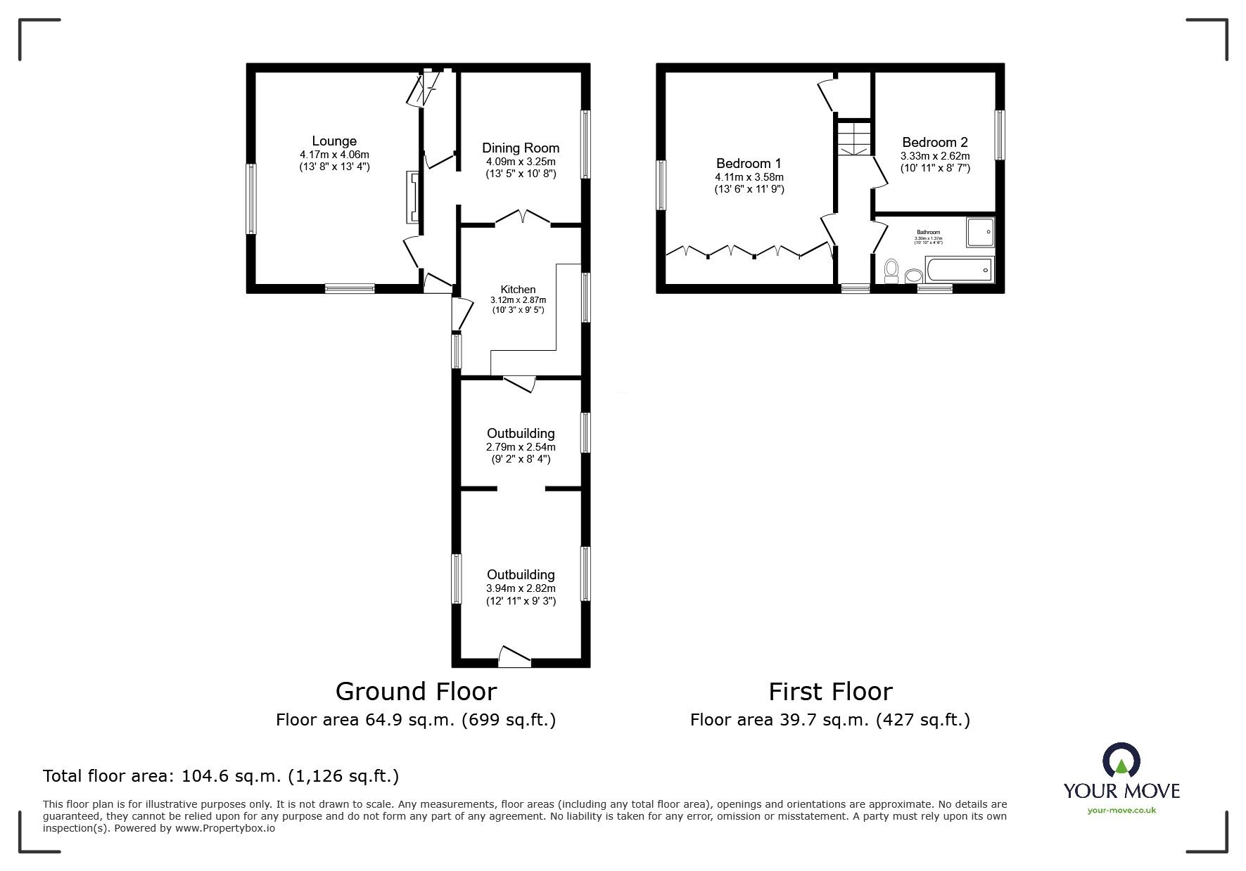 Floorplan of 2 bedroom Detached House for sale, Main Street, Shackerstone, Leicestershire, CV13