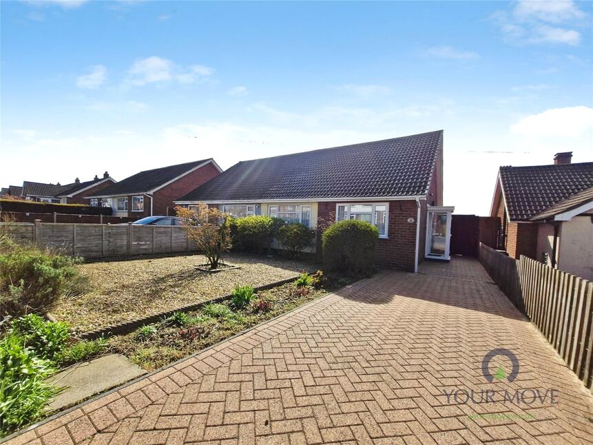 Main image of 2 bedroom Semi Detached Bungalow for sale, Tiverton Avenue, Whitwick, Leicestershire, LE67