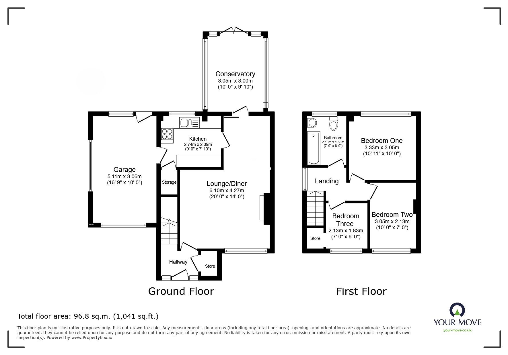 Floorplan of 3 bedroom Semi Detached House for sale, Cromore Close, Coalville, Leicestershire, LE67
