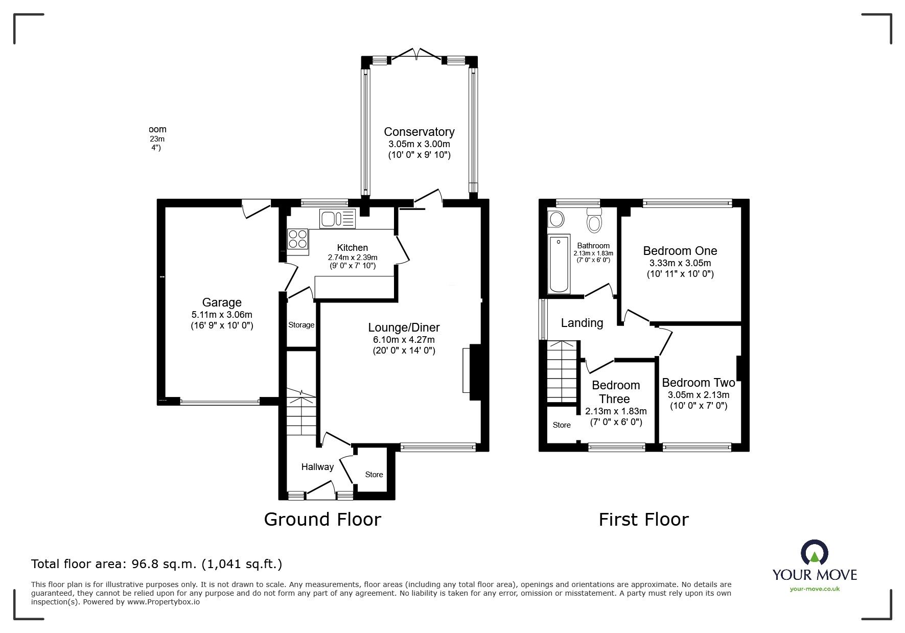 Floorplan of 3 bedroom Semi Detached House for sale, Cromore Close, Coalville, Leicestershire, LE67