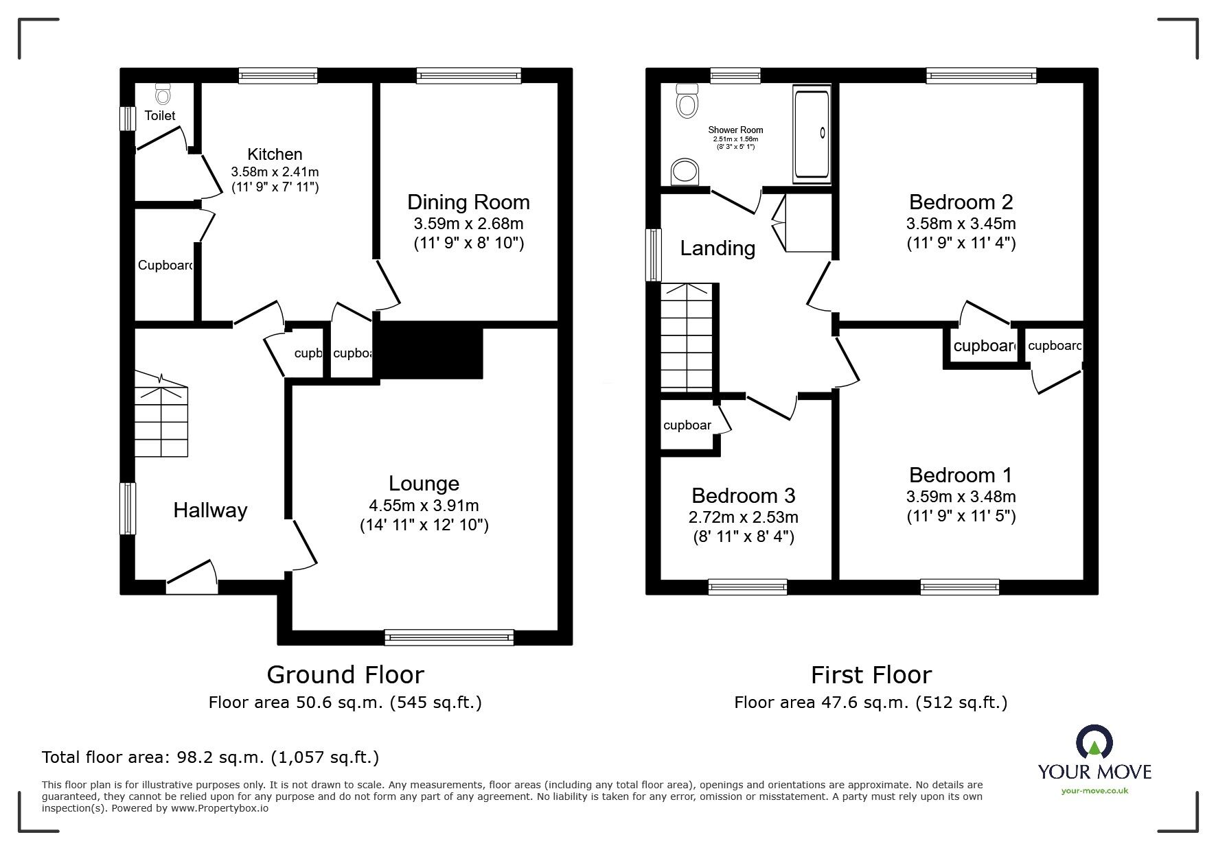 Floorplan of 3 bedroom Semi Detached House for sale, Hensons Lane, Thringstone, Leicestershire, LE67