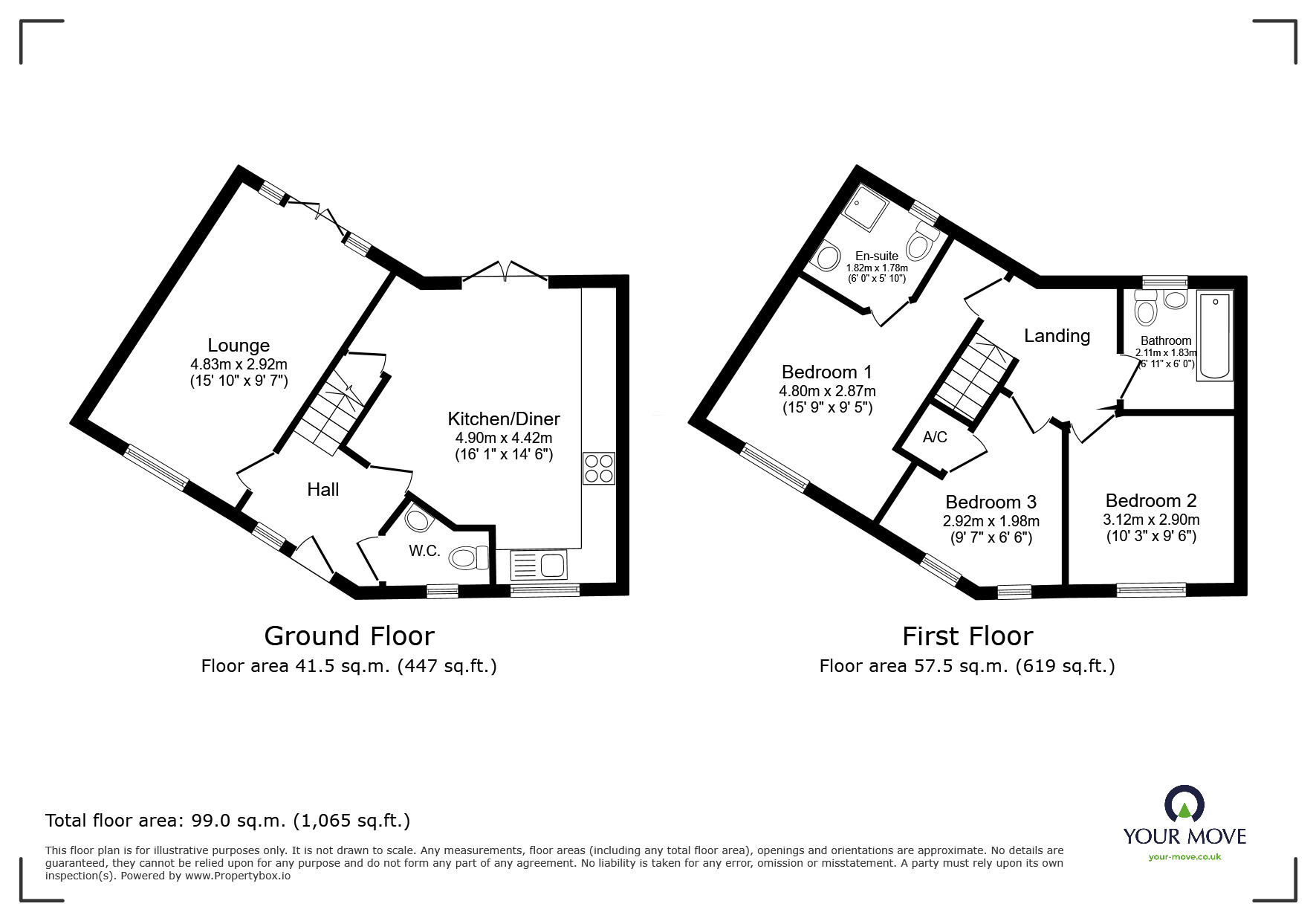 Floorplan of 3 bedroom Semi Detached House for sale, Dale Road, Ibstock, Leicestershire, LE67