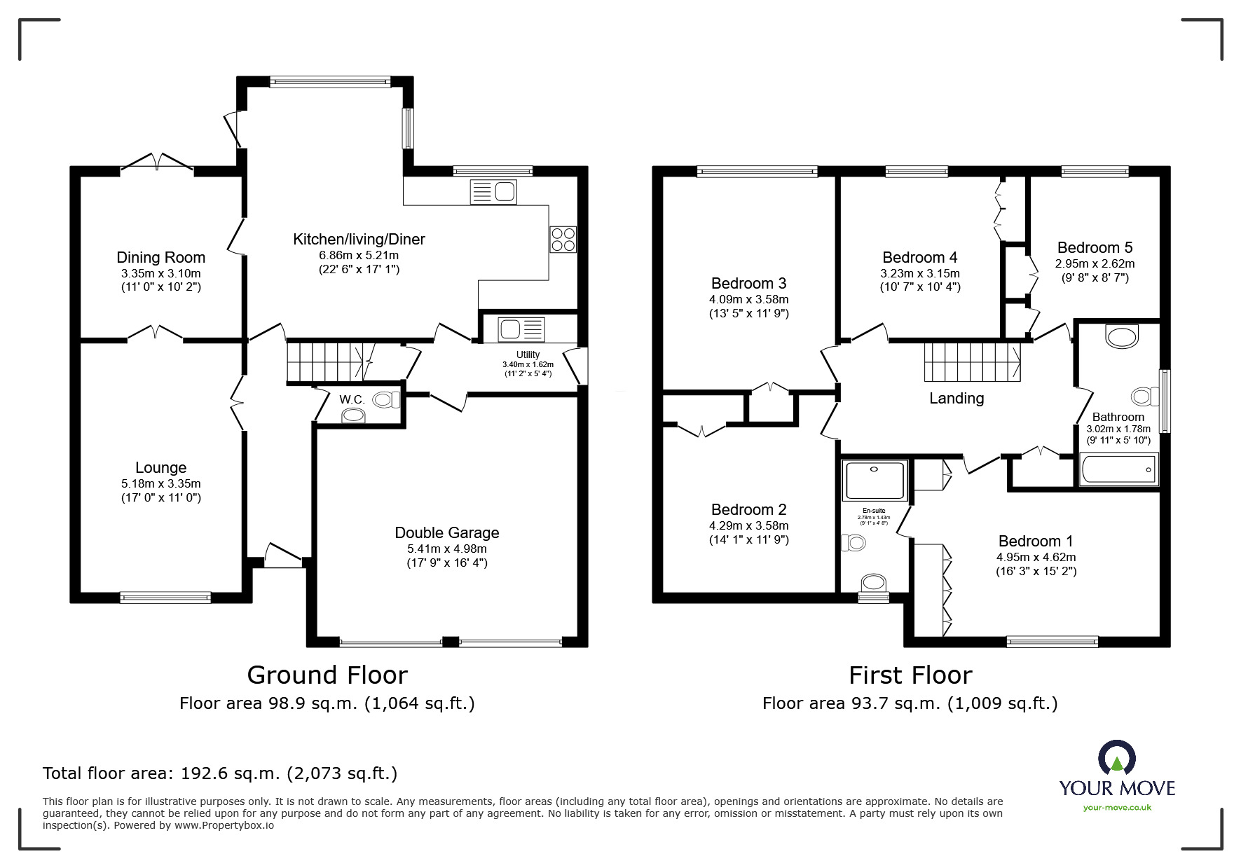 Floorplan of 5 bedroom Detached House for sale, Balmoral Road, Coalville, Leicestershire, LE67