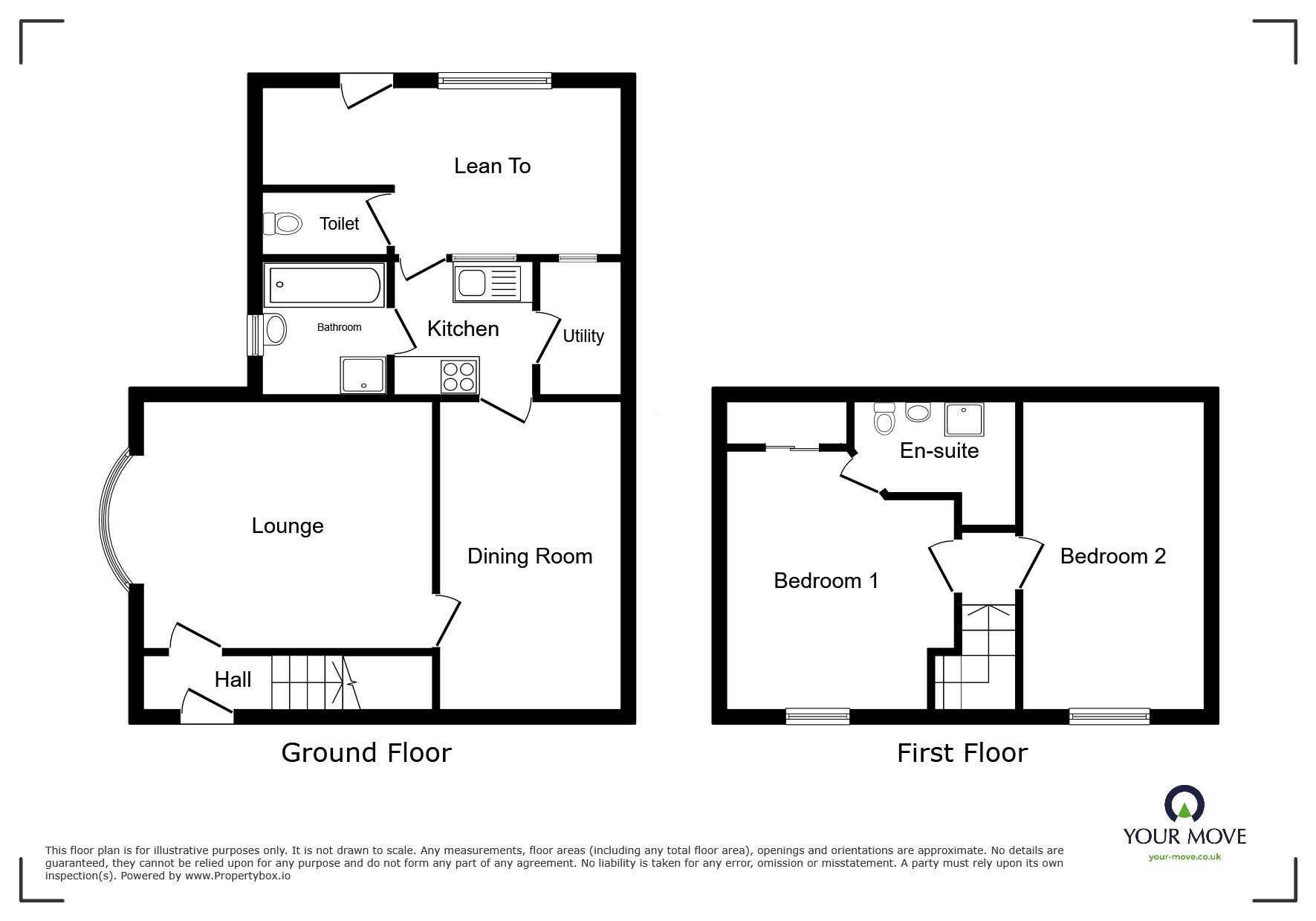 Floorplan of 2 bedroom Semi Detached House for sale, Main Street, Worthington, Leicestershire, LE65