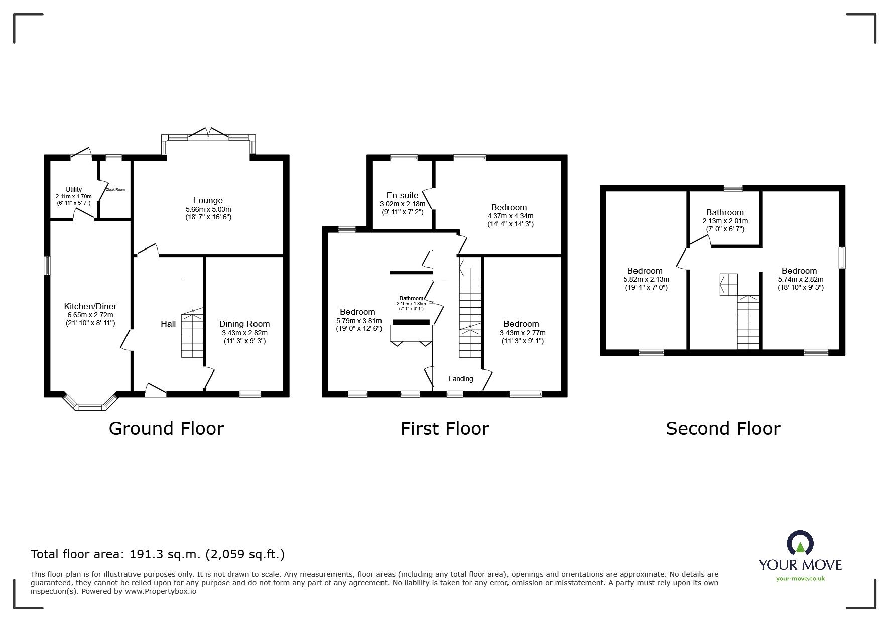 Floorplan of 5 bedroom Semi Detached House to rent, Jackson Road, Bagworth, Leicestershire, LE67