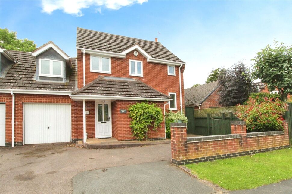 Main image of 4 bedroom Link Detached House for sale, Greenfields Drive, Coalville, Leicestershire, LE67