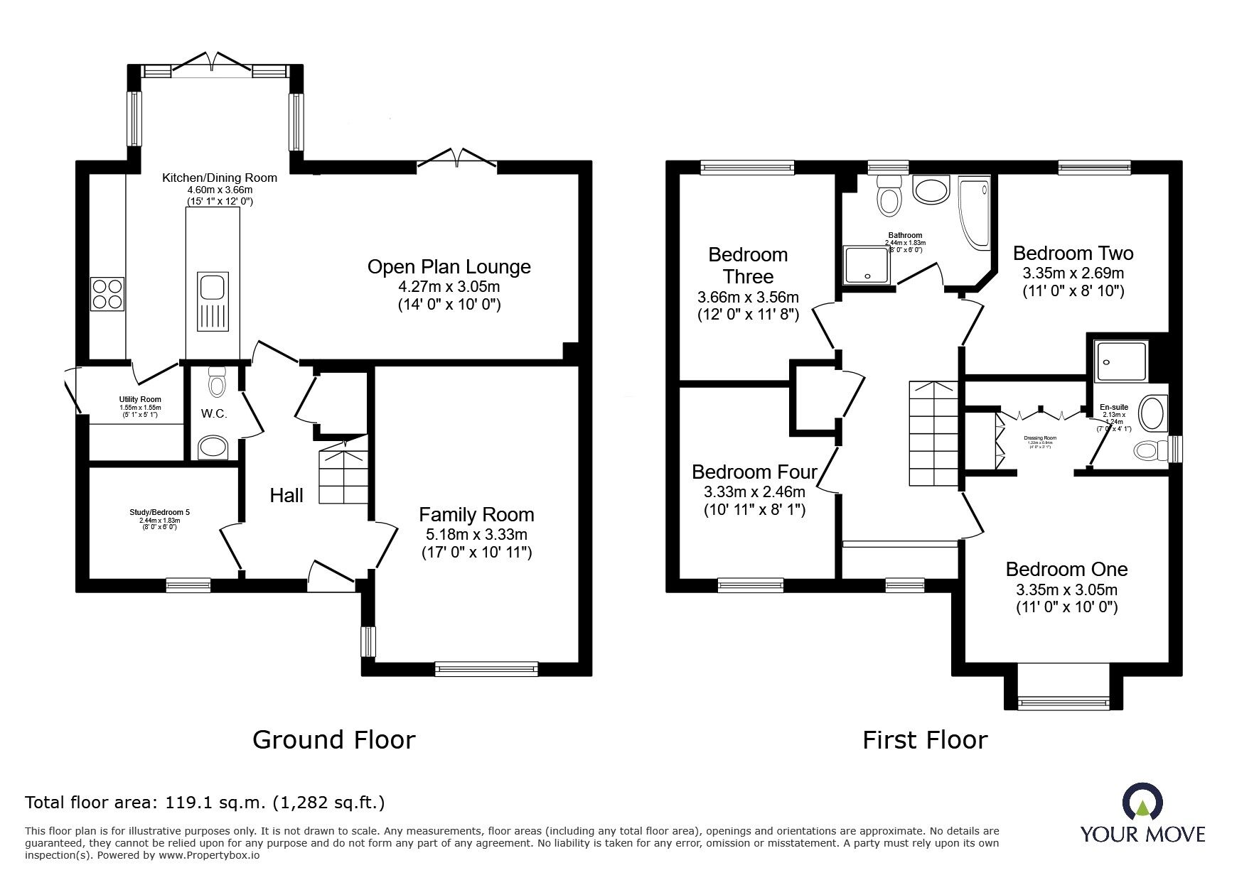Floorplan of 4 bedroom Detached House for sale, Usherwood Way, Hugglescote, Leicestershire, LE67