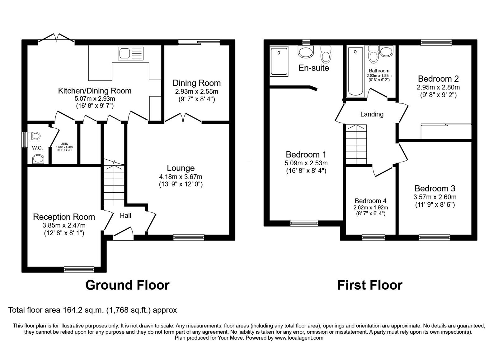 Floorplan of 5 bedroom Semi Detached House for sale, Kirkdale Close, Darwen, Lancashire, BB3