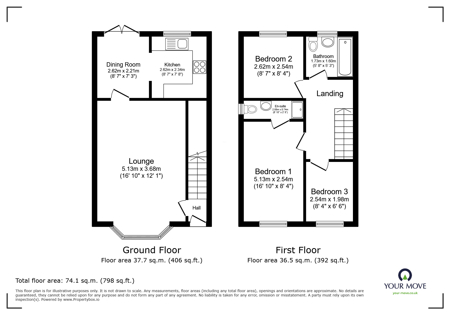 Floorplan of 3 bedroom Detached House for sale, Aintree Drive, Lower Darwen, Lancashire, BB3