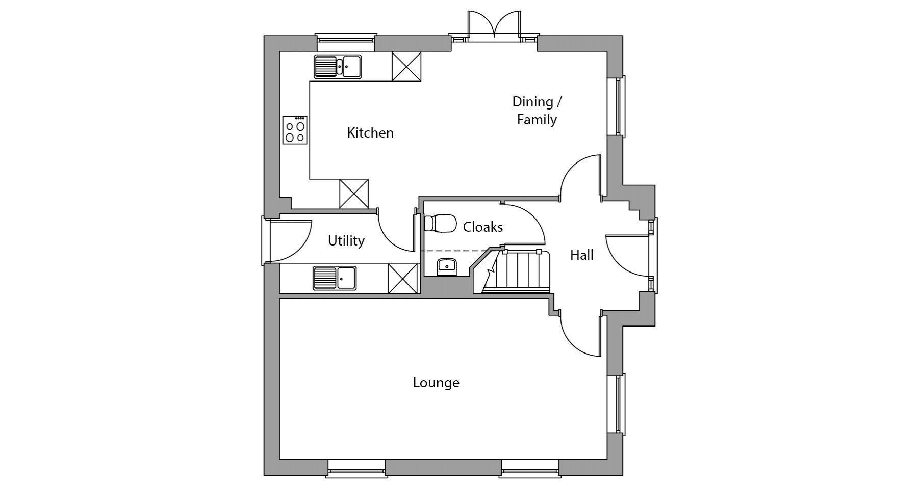 Floorplan of 4 bedroom Detached House for sale, Milking Lane, Lower Darwen, Lancashire, BB3