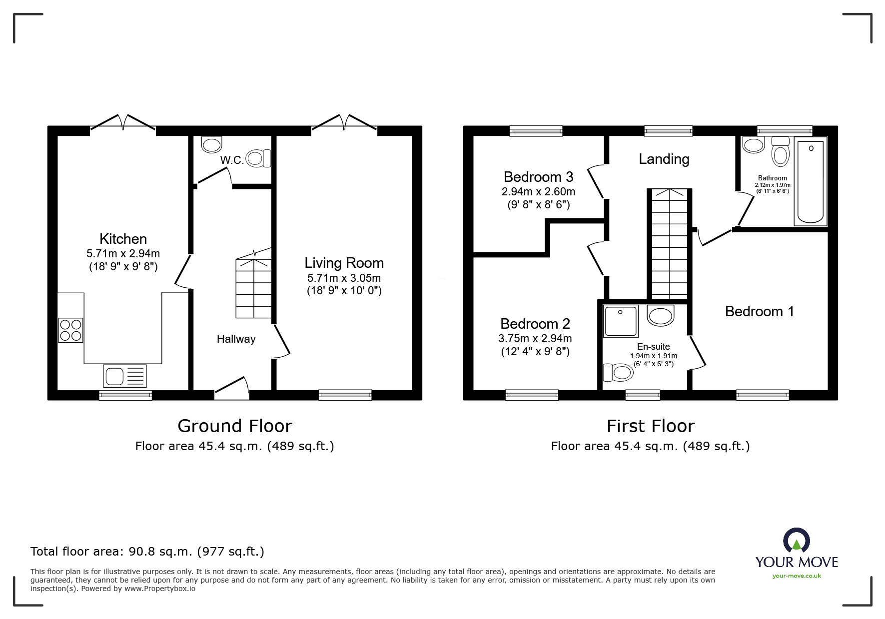 Floorplan of 3 bedroom Detached House for sale, Coulthurst Gardens, Darwen, Lancashire, BB3