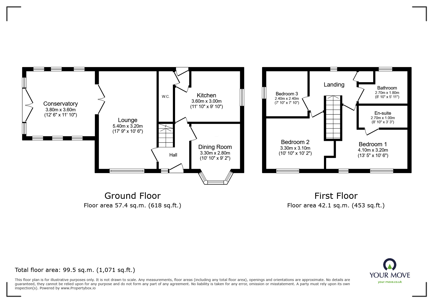 Floorplan of 3 bedroom Detached House for sale, Cravens Heath, Blackburn, Lancashire, BB2