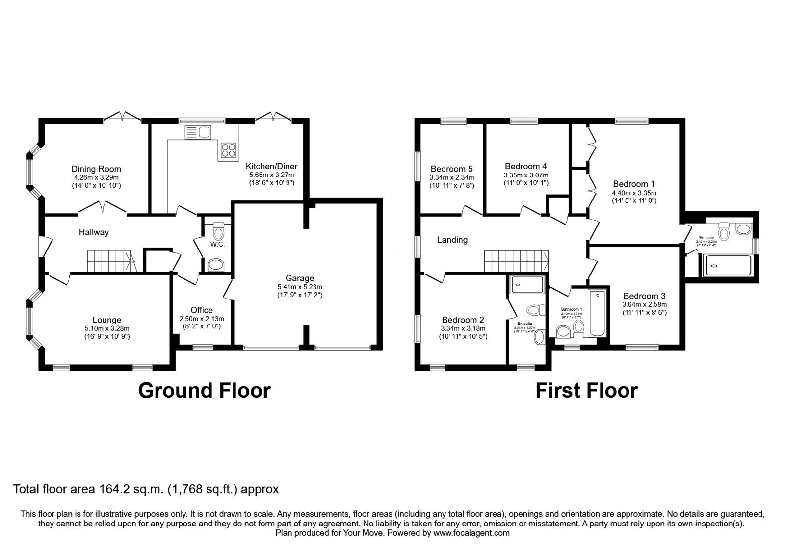 Floorplan of 5 bedroom Detached House for sale, Chandlers Way, Grimsargh, Lancashire, PR2