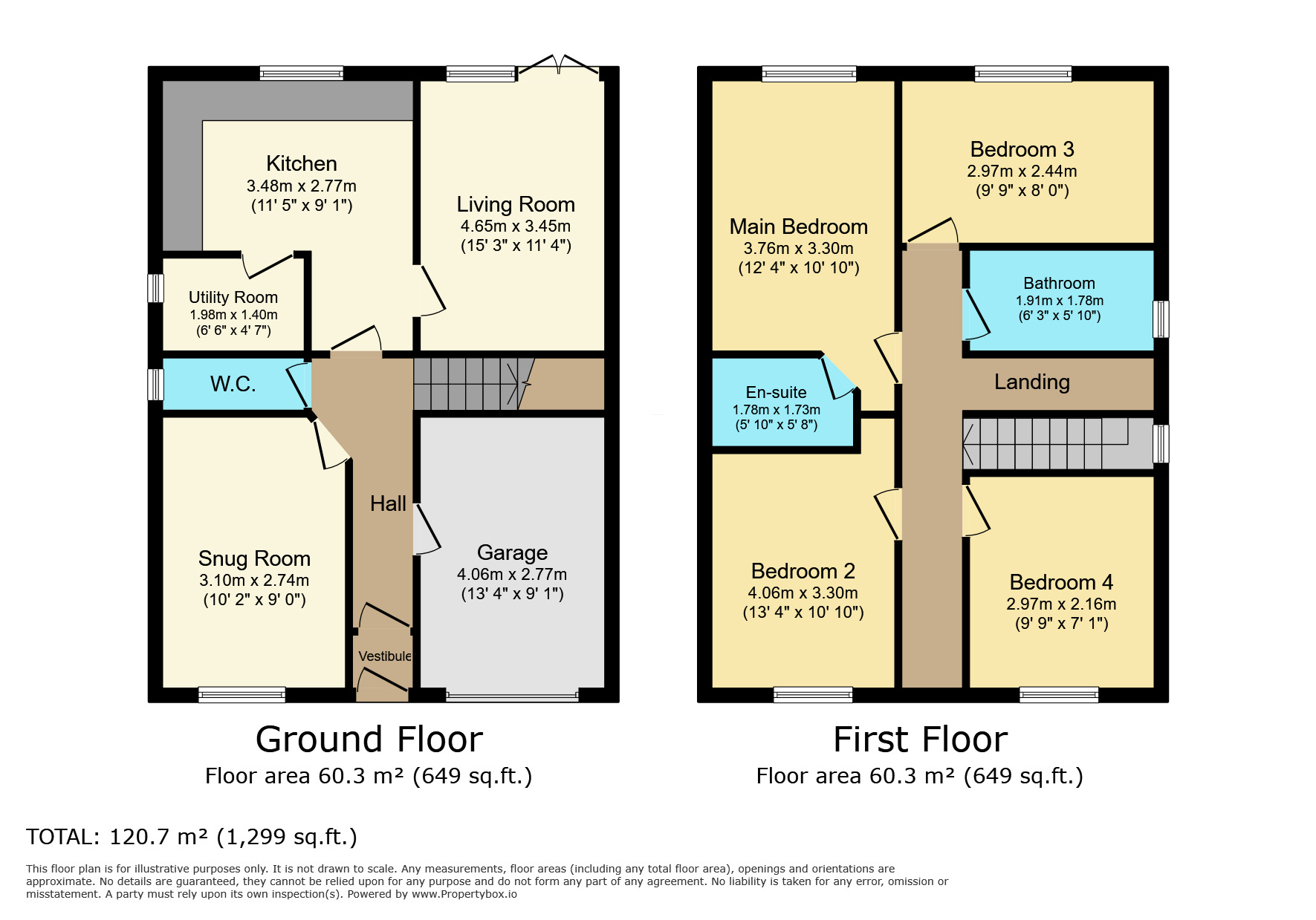 Floorplan of 4 bedroom Detached House for sale, Coulthurst Gardens, Darwen, Lancashire, BB3