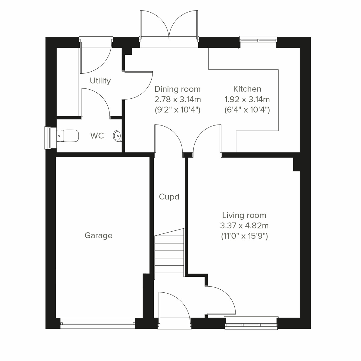 Floorplan of 4 bedroom Detached House for sale, Daisy Drive, Darwen, Blackburn with Darwen, BB3