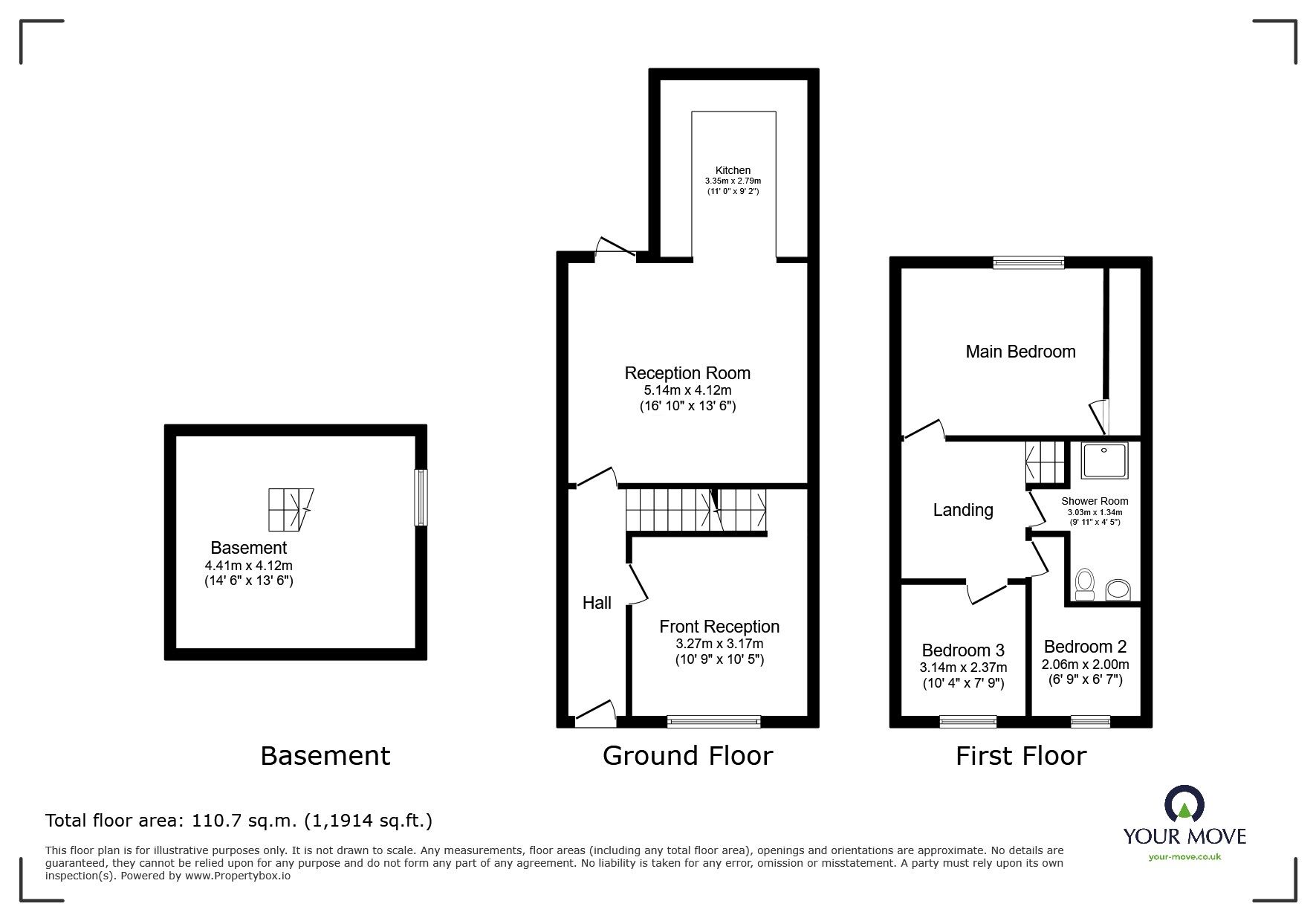 Floorplan of 3 bedroom Semi Detached House for sale, Watery Lane, Darwen, Lancashire, BB3
