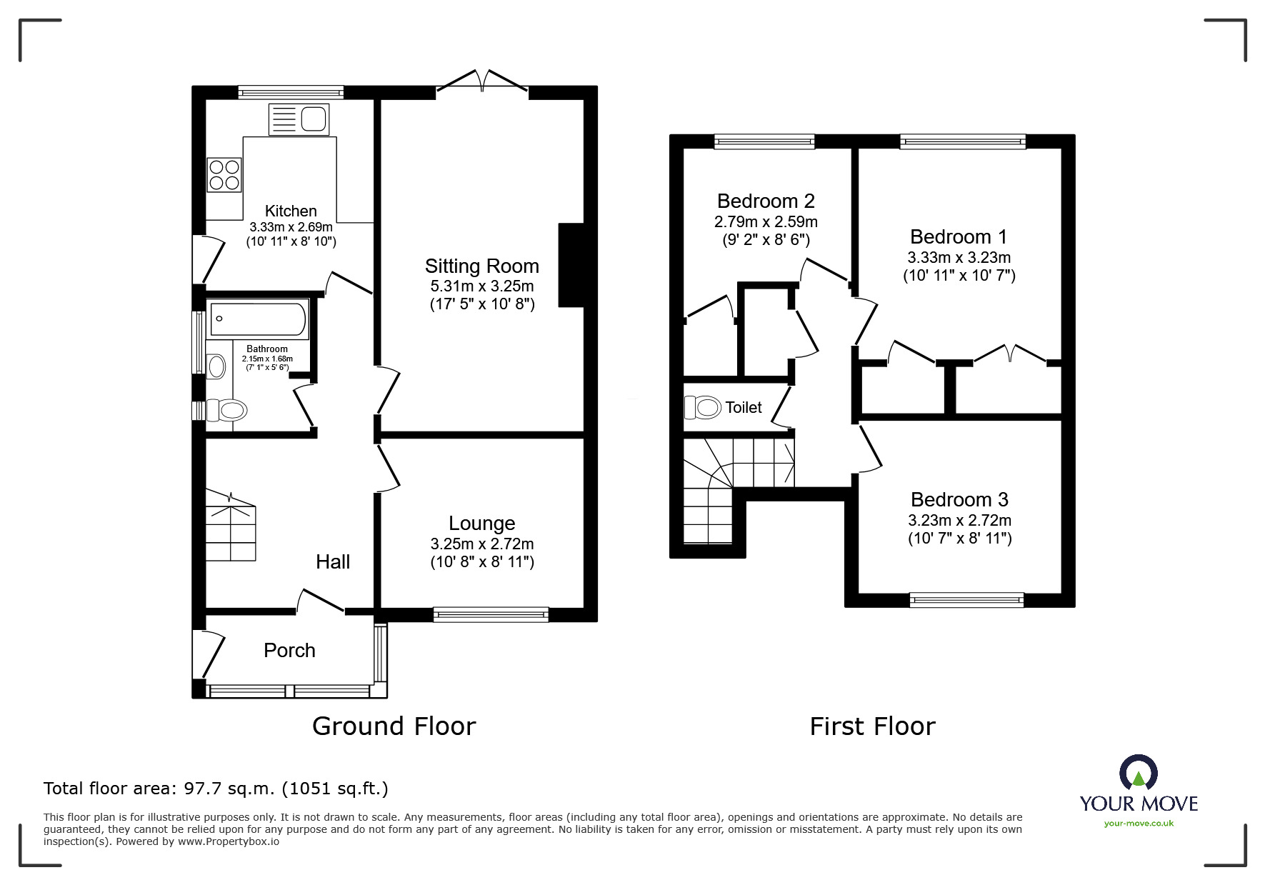 Floorplan of 3 bedroom Semi Detached House for sale, Pole Lane, Darwen, BB3
