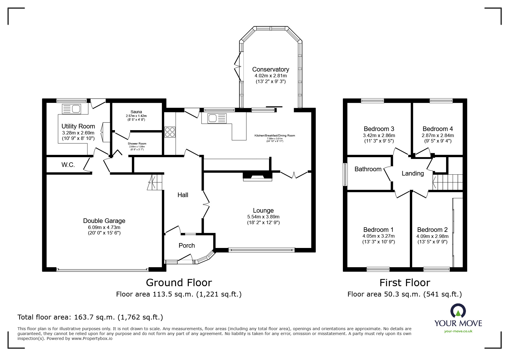 Floorplan of 4 bedroom Detached House for sale, Marabou Drive, Darwen, Lancashire, BB3