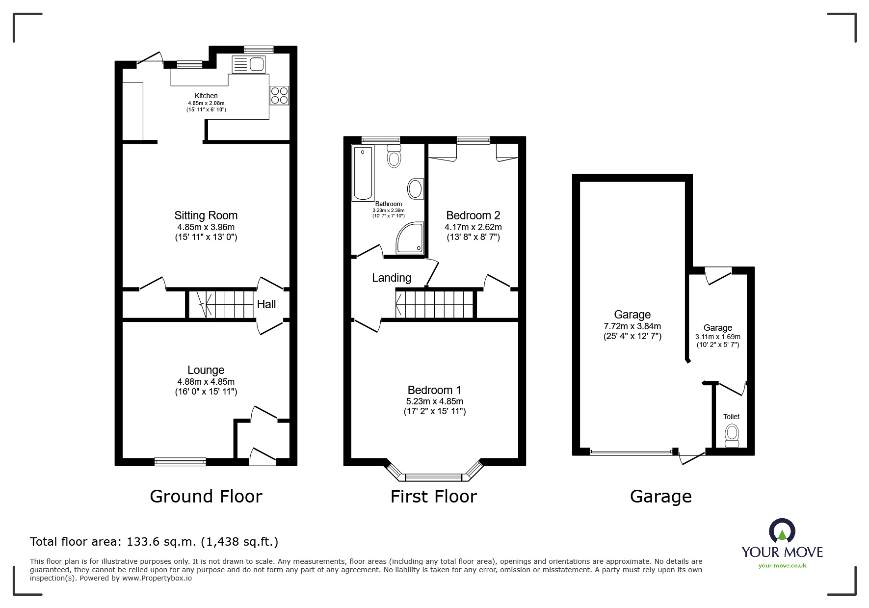 Floorplan of 2 bedroom Mid Terrace House for sale, Bolton Road, Lancashire, BB3