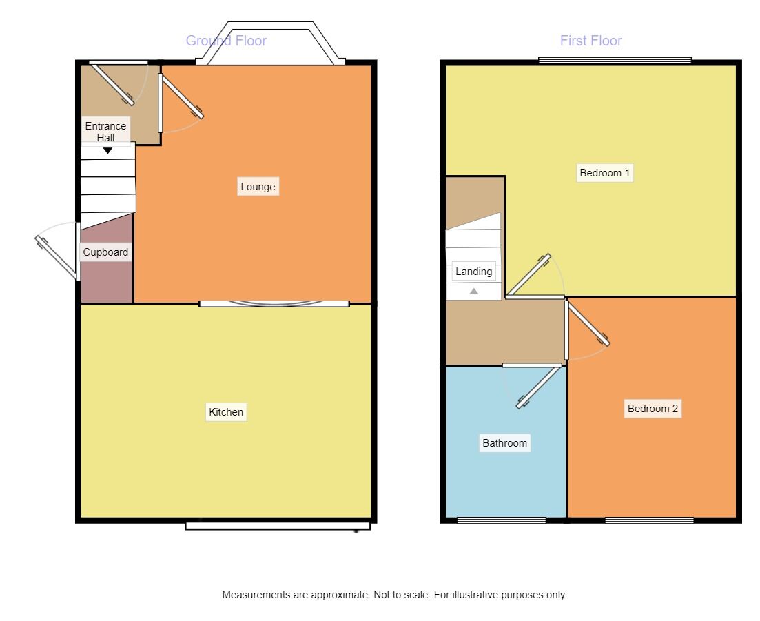 Floorplan of 2 bedroom Semi Detached House to rent, Mill Lane, Denton, Manchester, M34