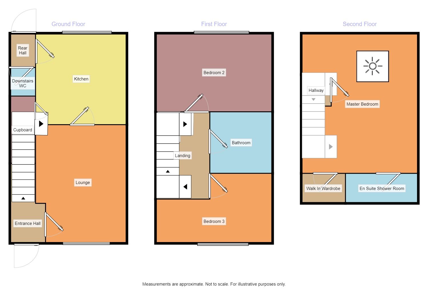 Floorplan of 3 bedroom Mid Terrace House to rent, Fairfield Road, Droylsden, Manchester, M43