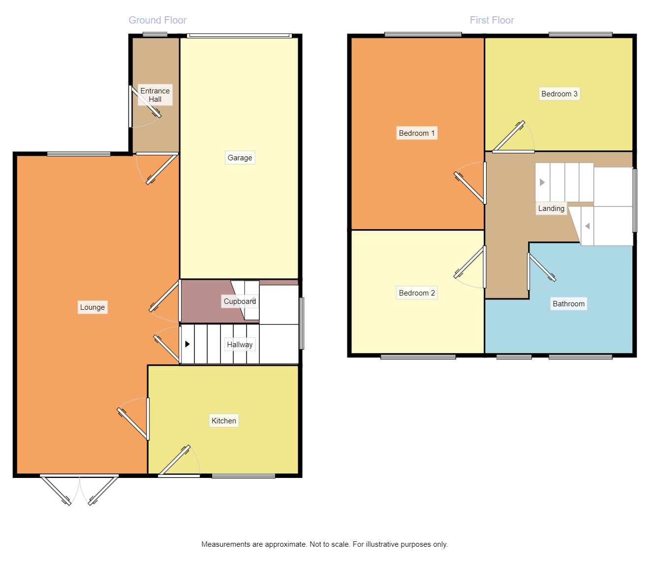 Floorplan of 3 bedroom Detached House to rent, Broadhurst, Denton, Manchester, M34