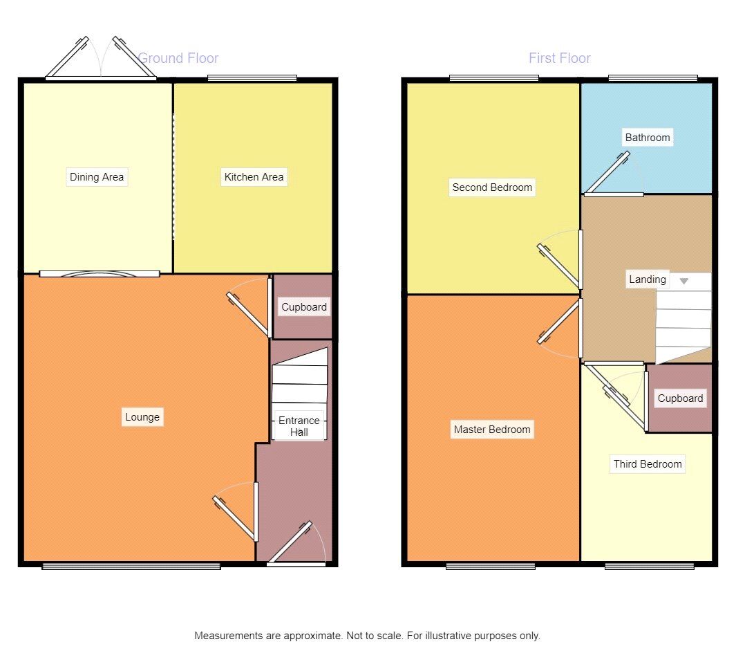 Floorplan of 3 bedroom Mid Terrace House to rent, Greendale Grove, Denton, Manchester, M34