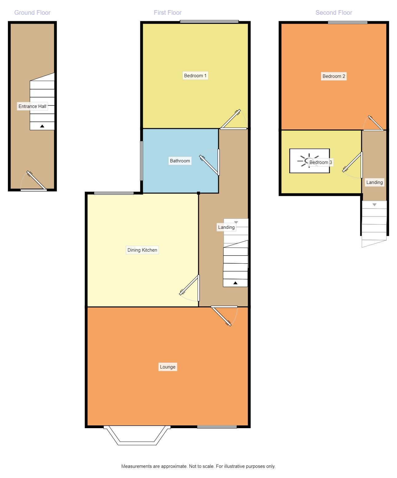 Floorplan of 3 bedroom Flat to rent, Manchester Road, Denton, Greater Manchester, M34