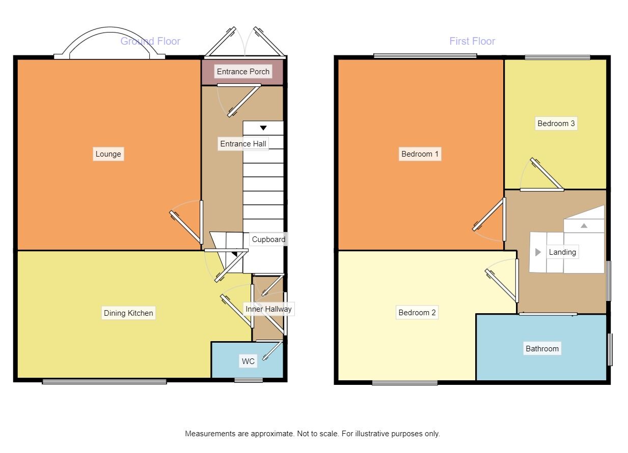 Floorplan of 3 bedroom Semi Detached House for sale, St. Annes Road, Denton, Manchester, M34