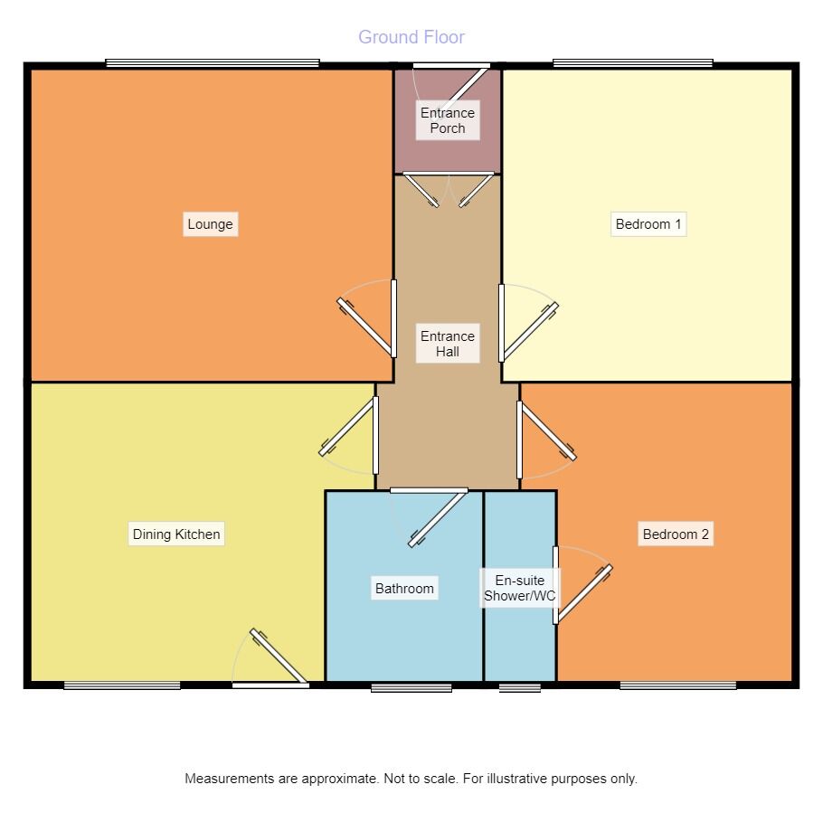 Floorplan of 2 bedroom Detached Bungalow for sale, Stockport Road, Denton, Greater Manchester, M34