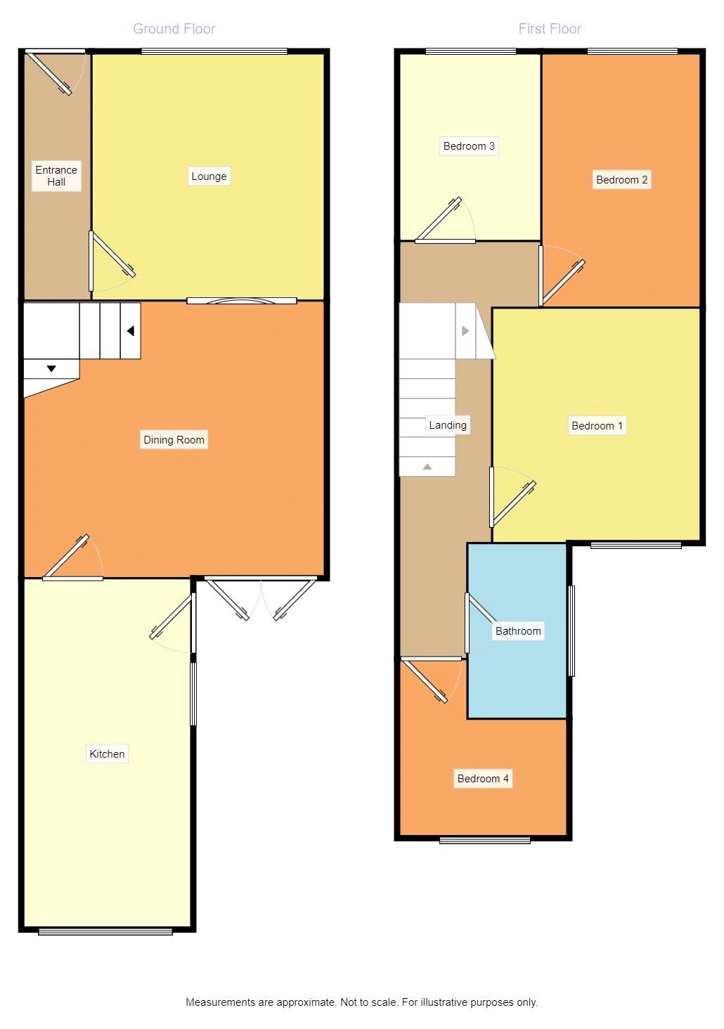 Floorplan of 4 bedroom Mid Terrace House to rent, Grimshaw Street, Failsworth, Manchester, M35