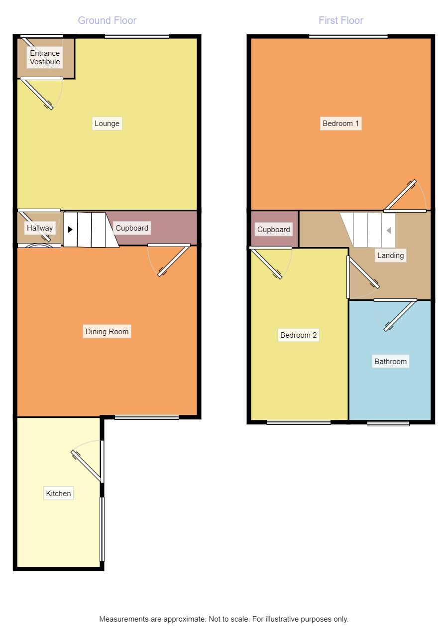 Floorplan of 2 bedroom Mid Terrace House to rent, Royle Street, Denton, Greater Manchester, M34
