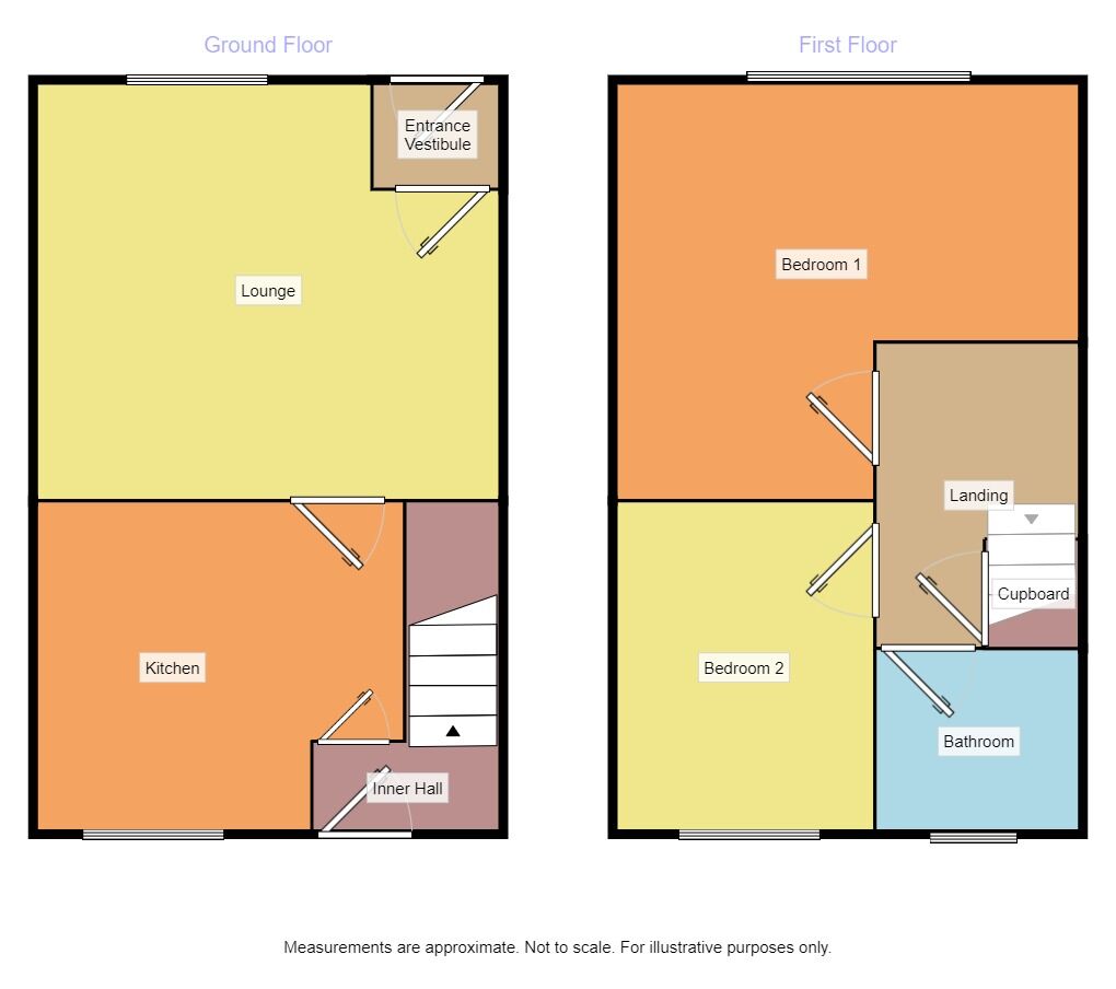 Floorplan of 2 bedroom Mid Terrace House to rent, Curzon Road, Ashton-Under-Lyne, Lancashire, OL6