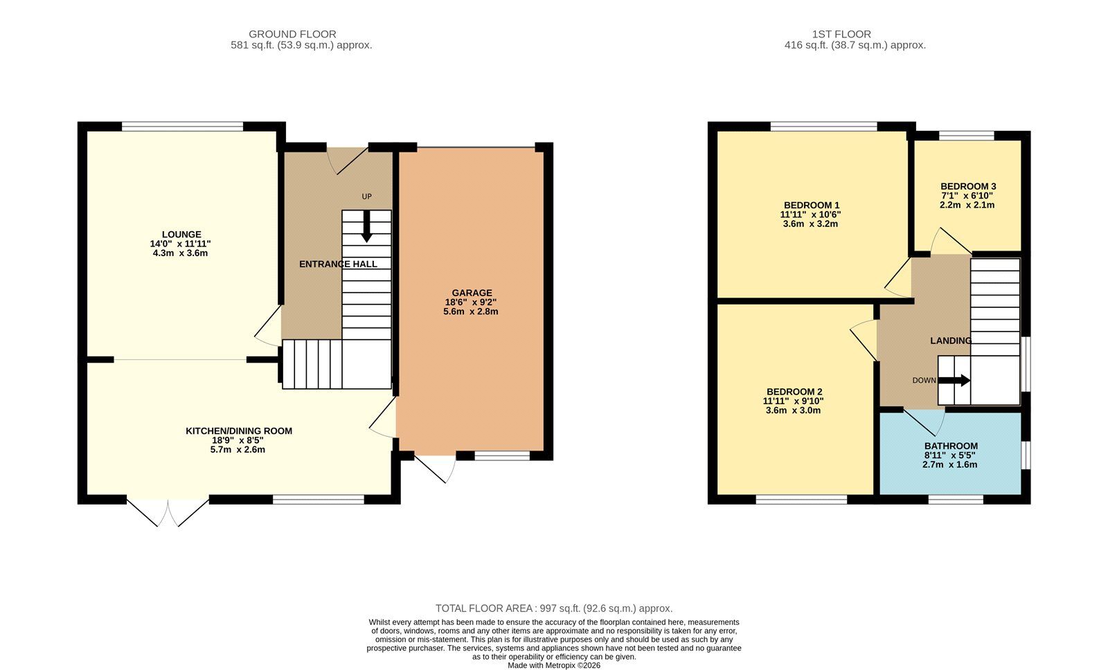 Floorplan of 3 bedroom Semi Detached House for sale, Windsor Road, Denton, Greater Manchester, M34