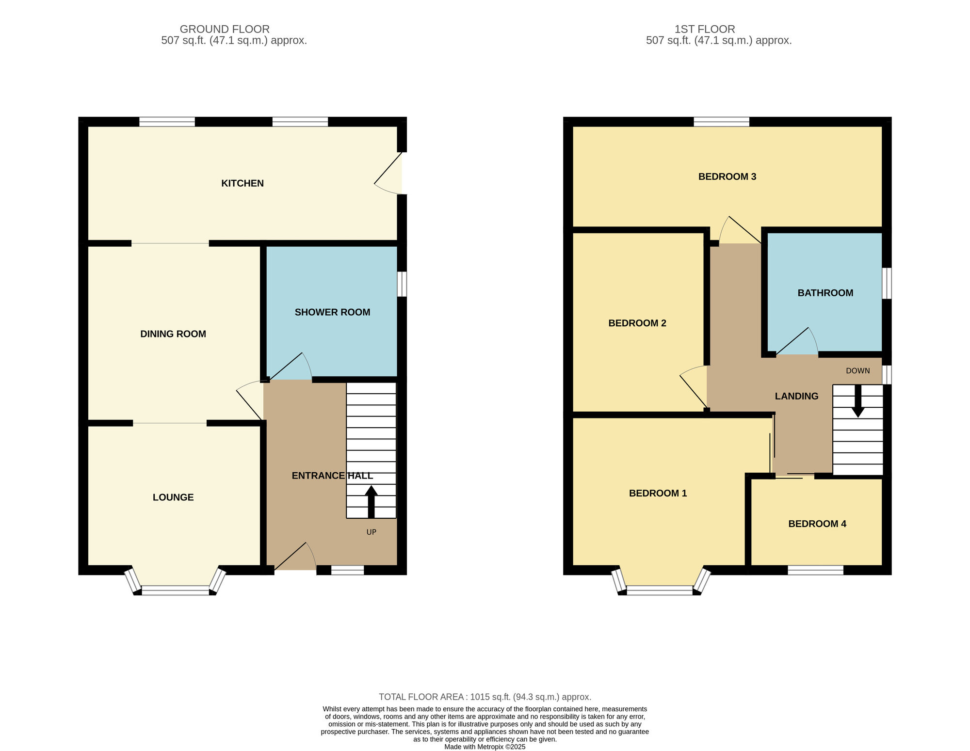 Floorplan of 4 bedroom Semi Detached House for sale, Astbury Avenue, Audenshaw, Greater Manchester, M34