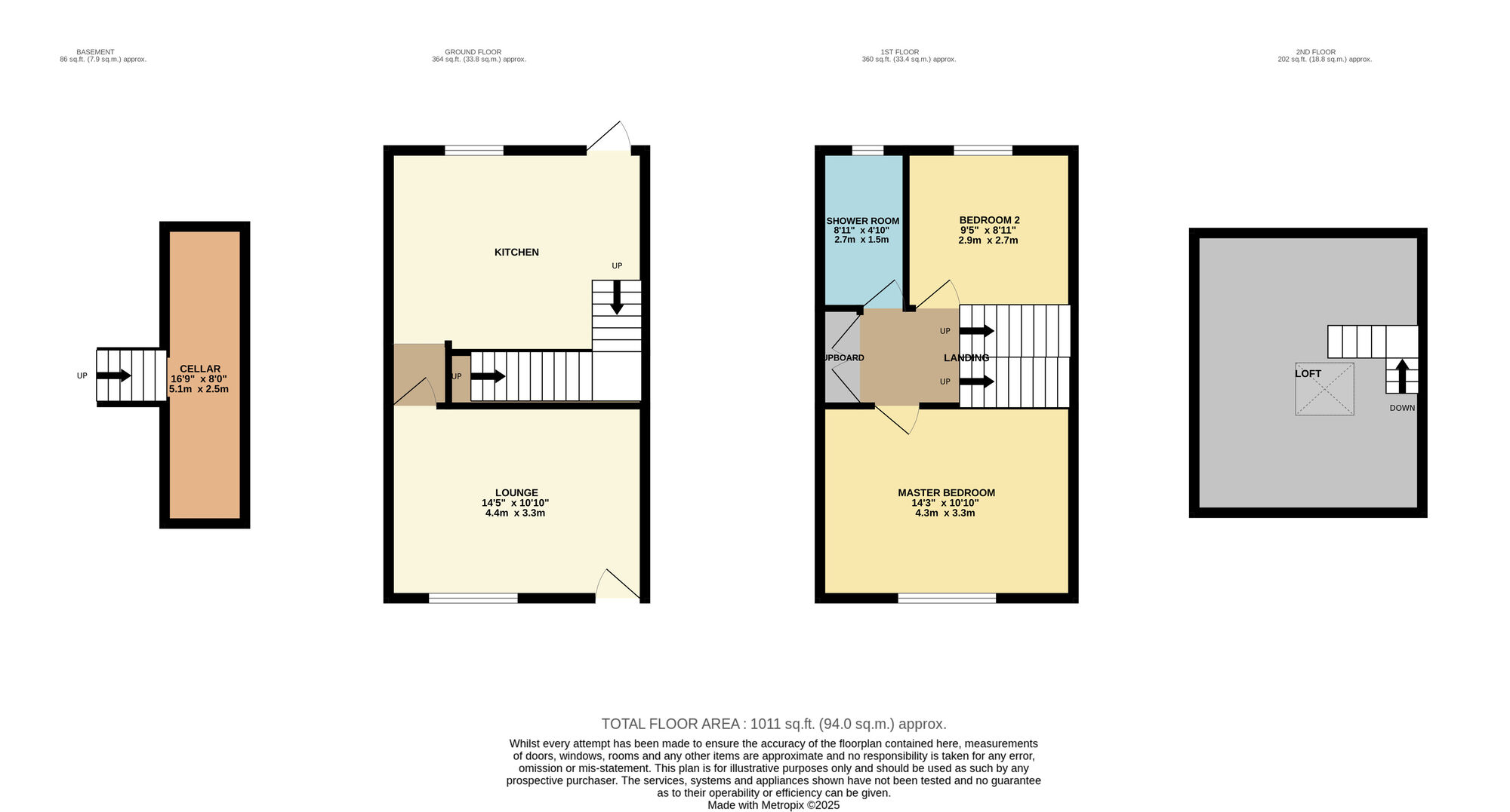 Floorplan of 2 bedroom End Terrace House for sale, Anthony Street, Mossley, Greater Manchester, OL5