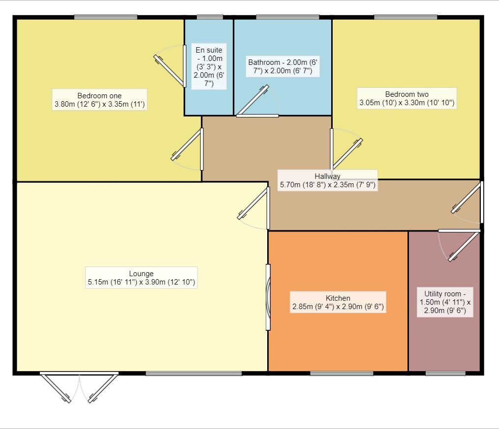 Floorplan of 2 bedroom  Flat for sale, Stockport Road, Denton, Greater Manchester, M34