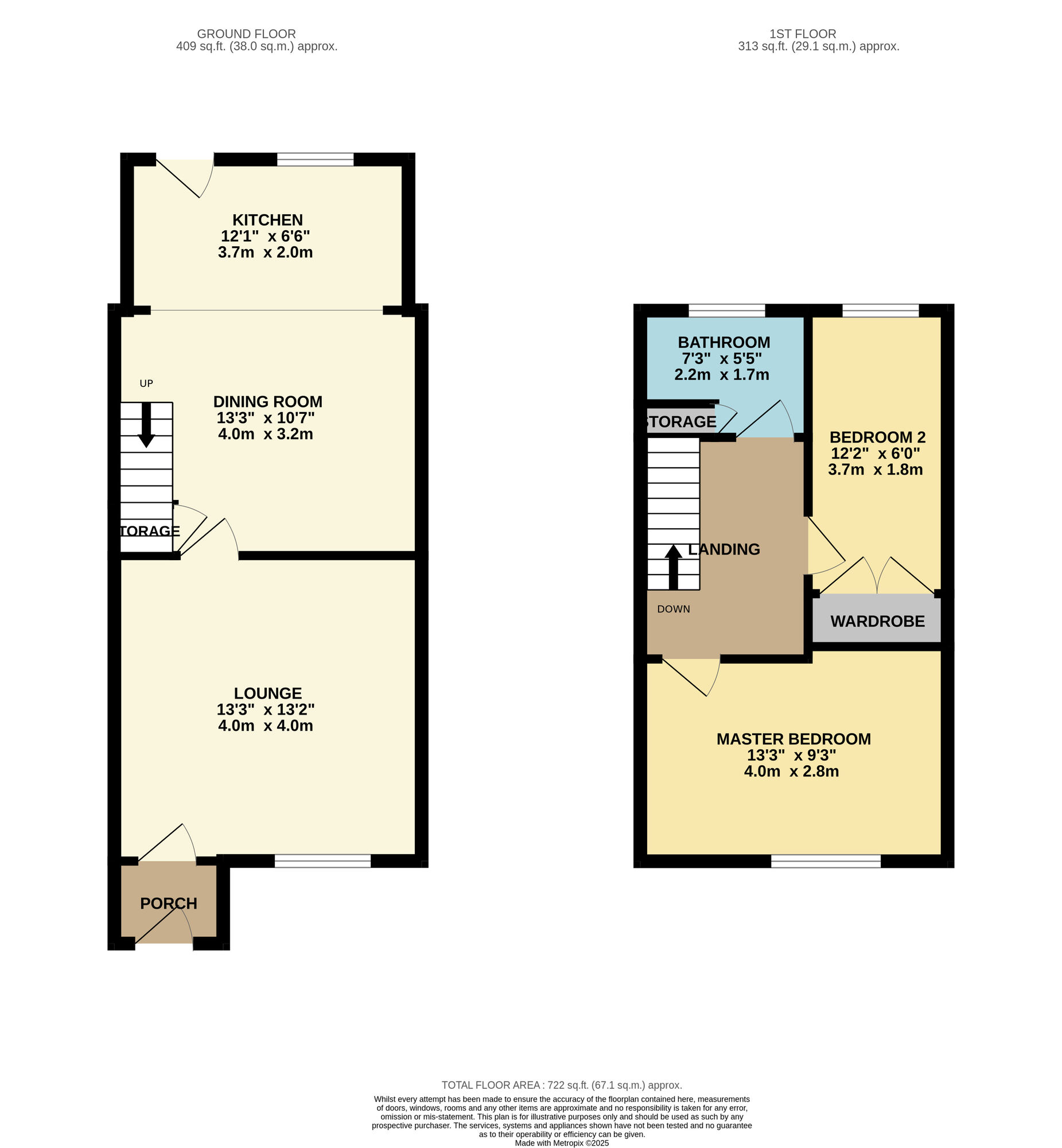 Floorplan of 2 bedroom Mid Terrace House for sale, Osborne Road, Denton, Greater Manchester, M34