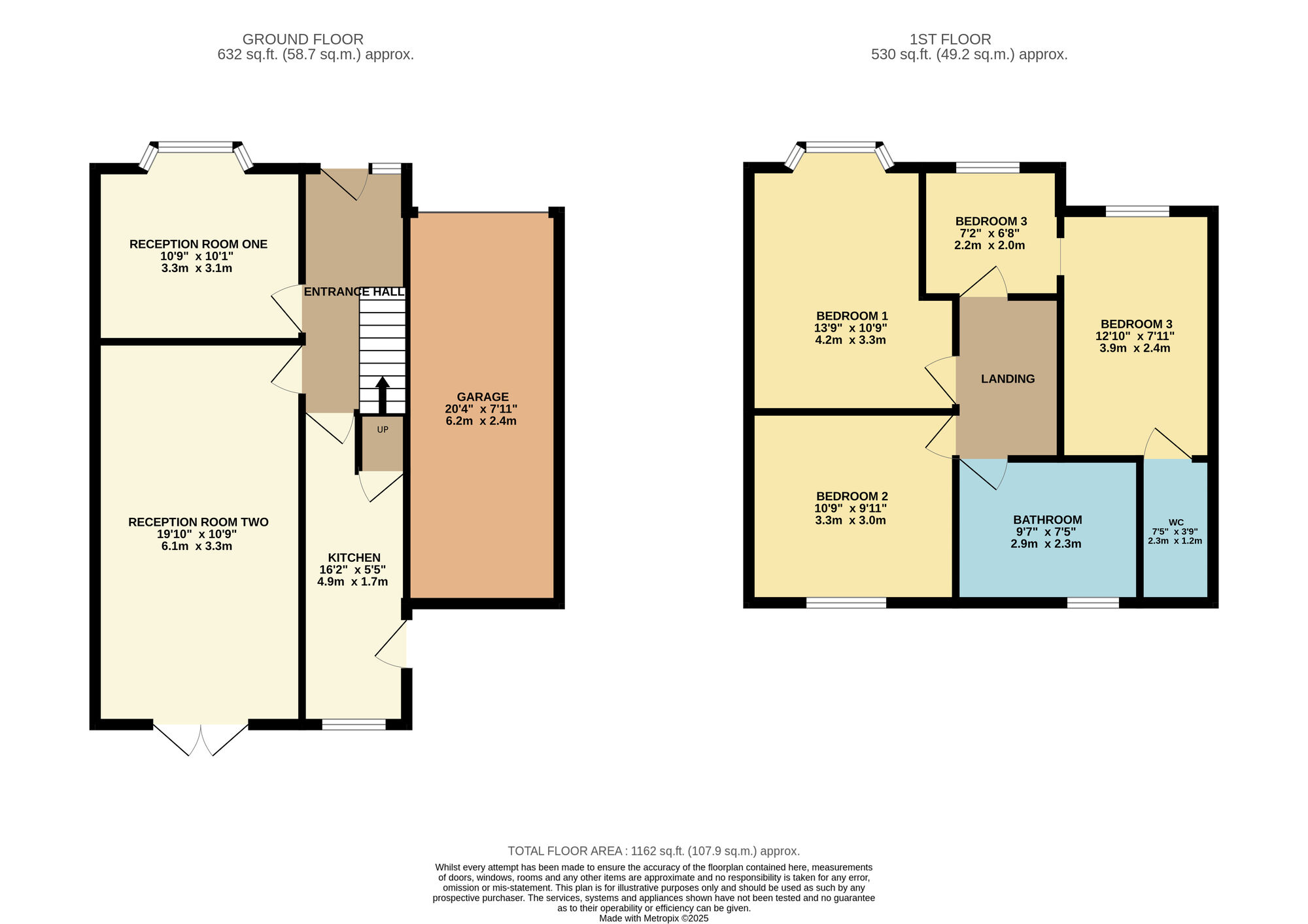 Floorplan of 3 bedroom Semi Detached House for sale, Milton Road, Audenshaw, Greater Manchester, M34