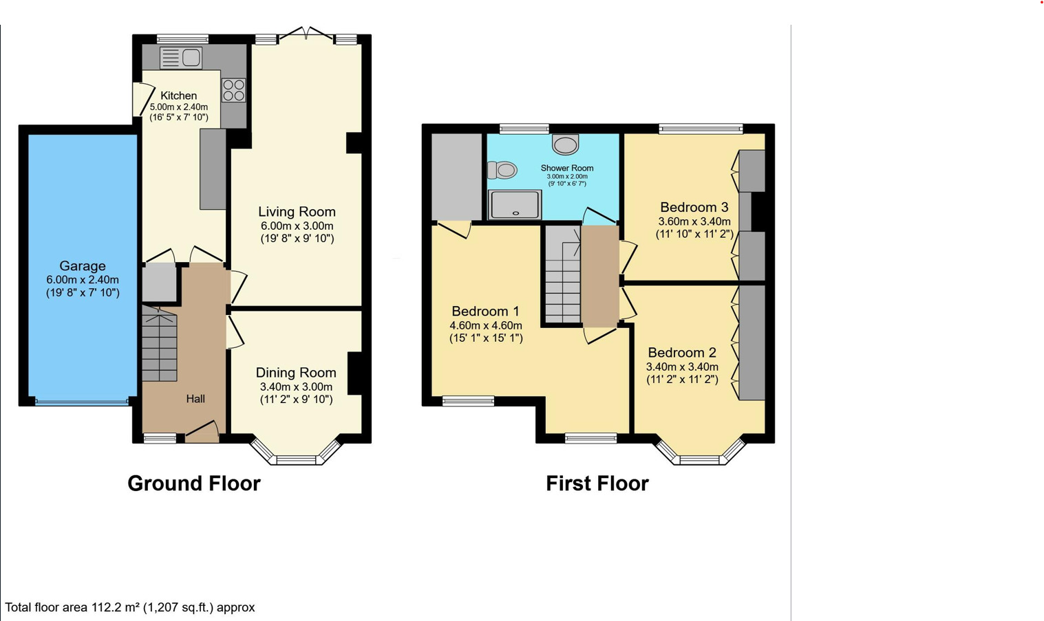 Floorplan of 3 bedroom Semi Detached House for sale, Milton Road, Audenshaw, Greater Manchester, M34