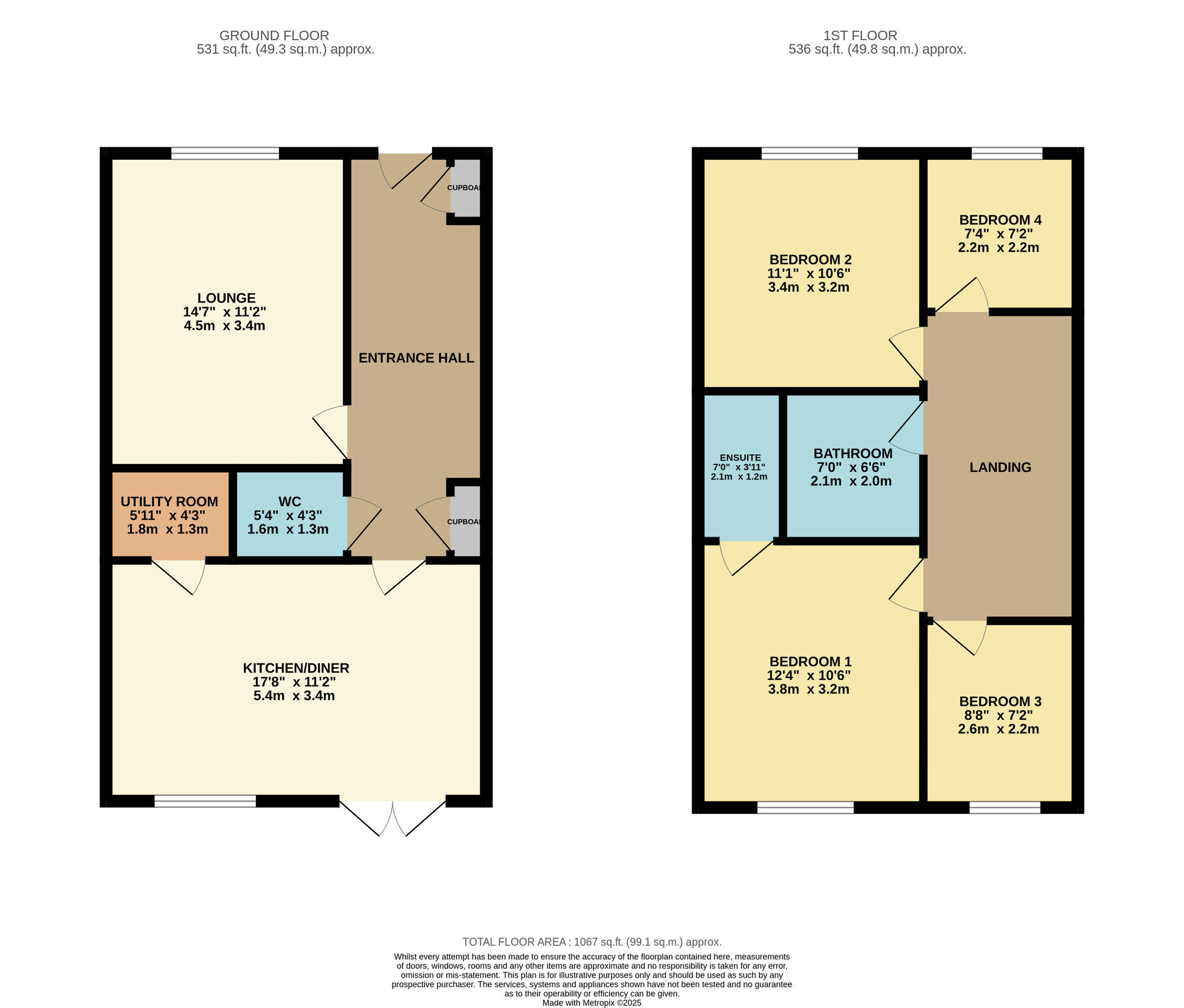 Floorplan of 4 bedroom Detached House for sale, Arnfield Road, Audenshaw, Manchester, M34