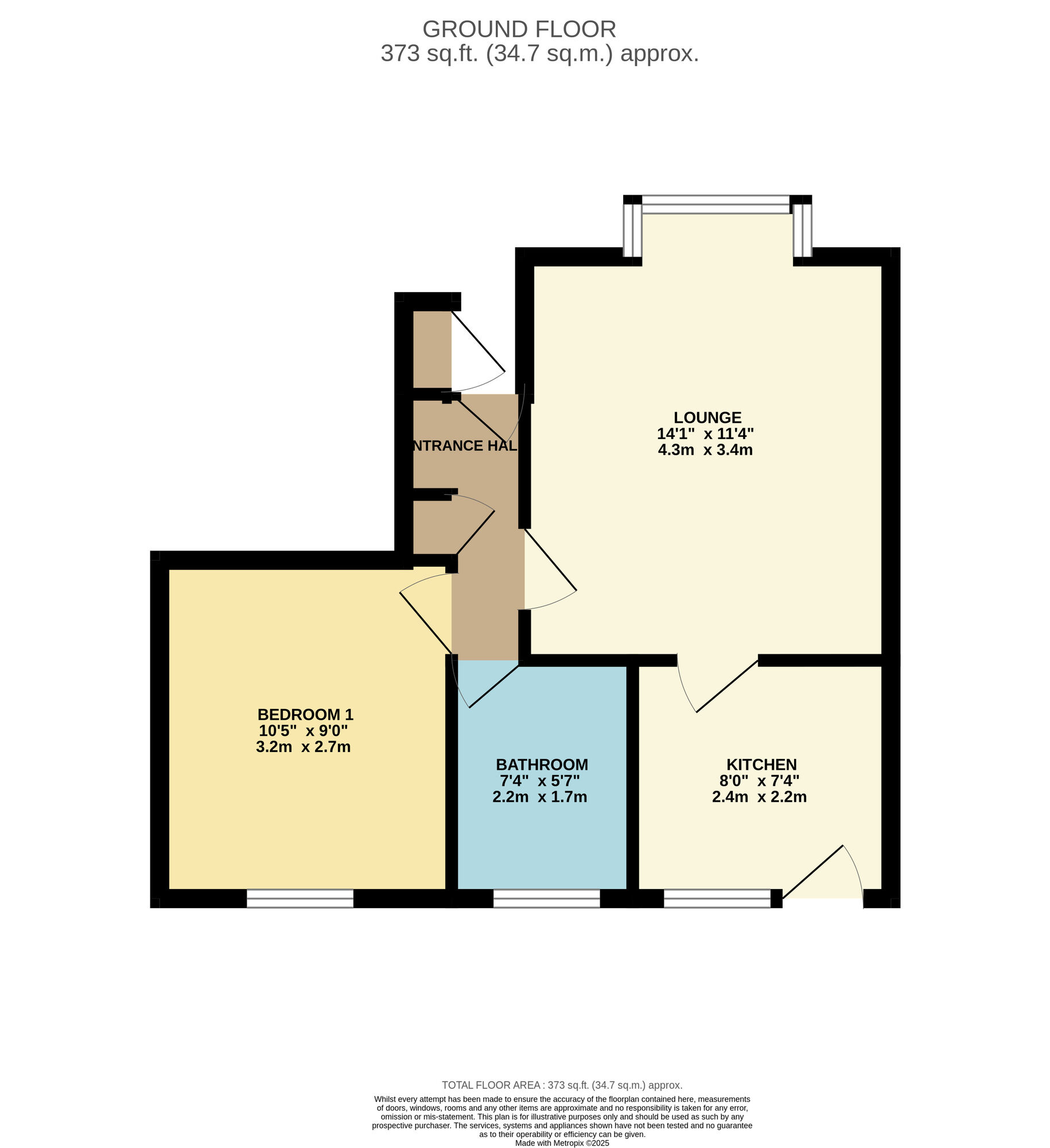 Floorplan of 1 bedroom  Flat for sale, Clough Fold Road, Hyde, Greater Manchester, SK14