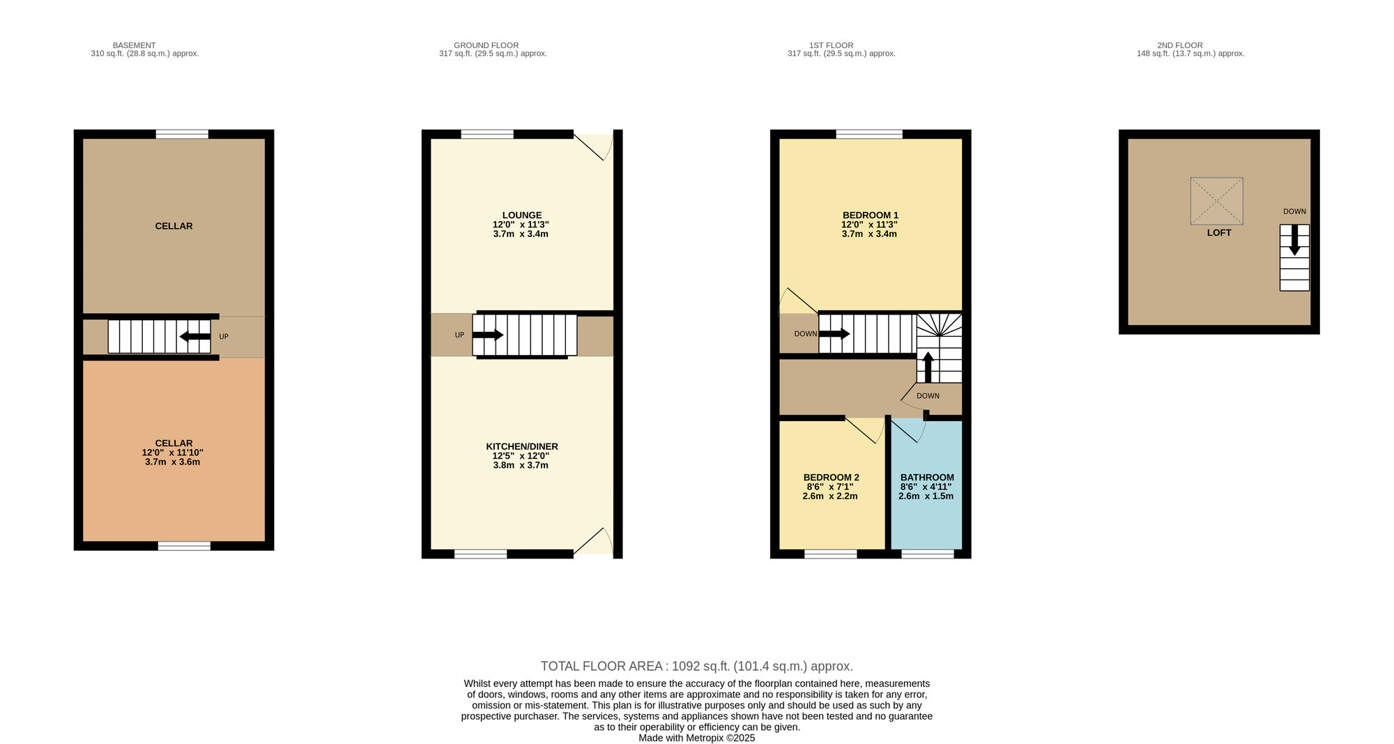 Floorplan of 2 bedroom Semi Detached House for sale, James Street, Denton, Greater Manchester, M34