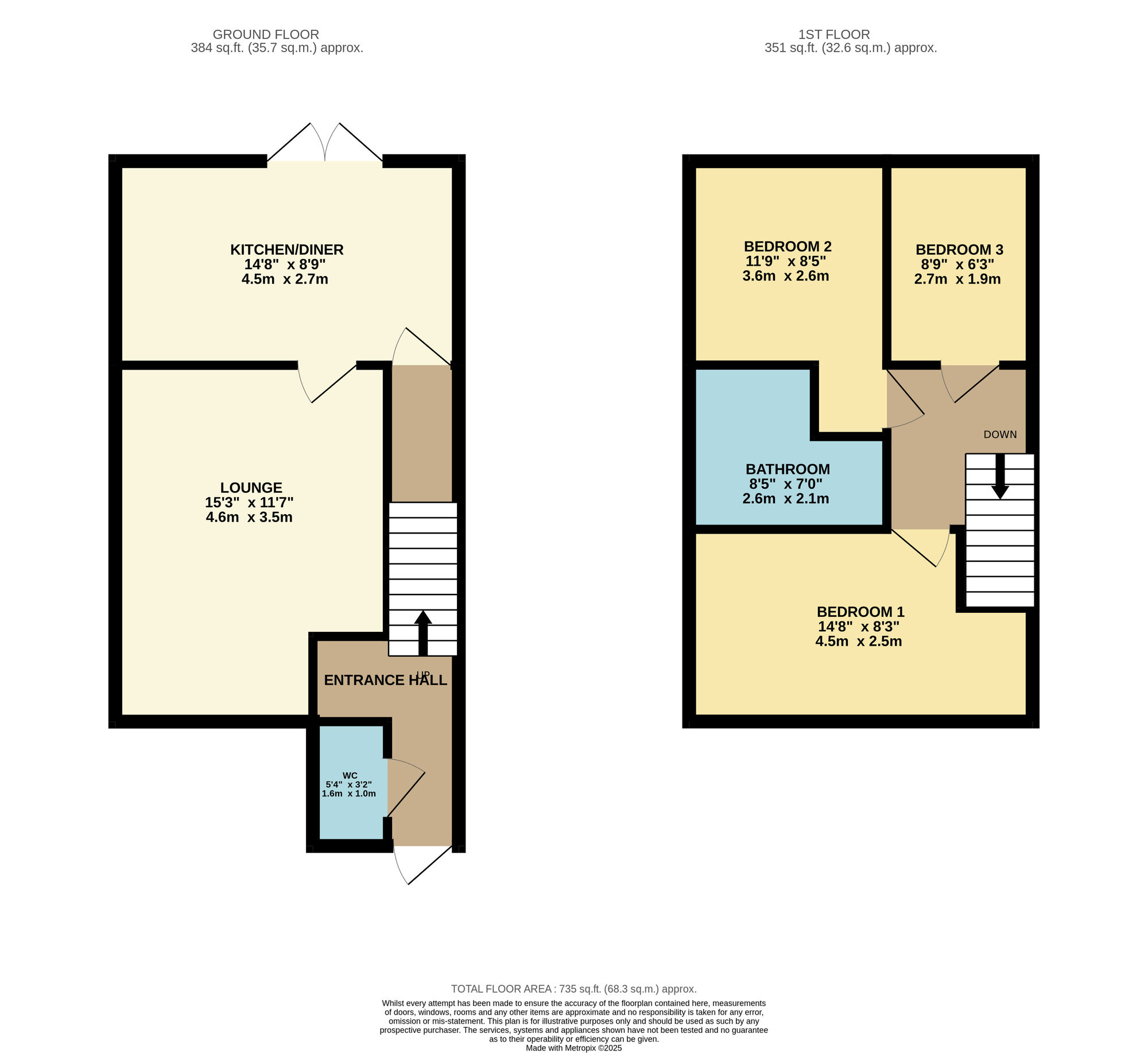 Floorplan of 3 bedroom Semi Detached House for sale, Patterson Street, Denton, Greater Manchester, M34