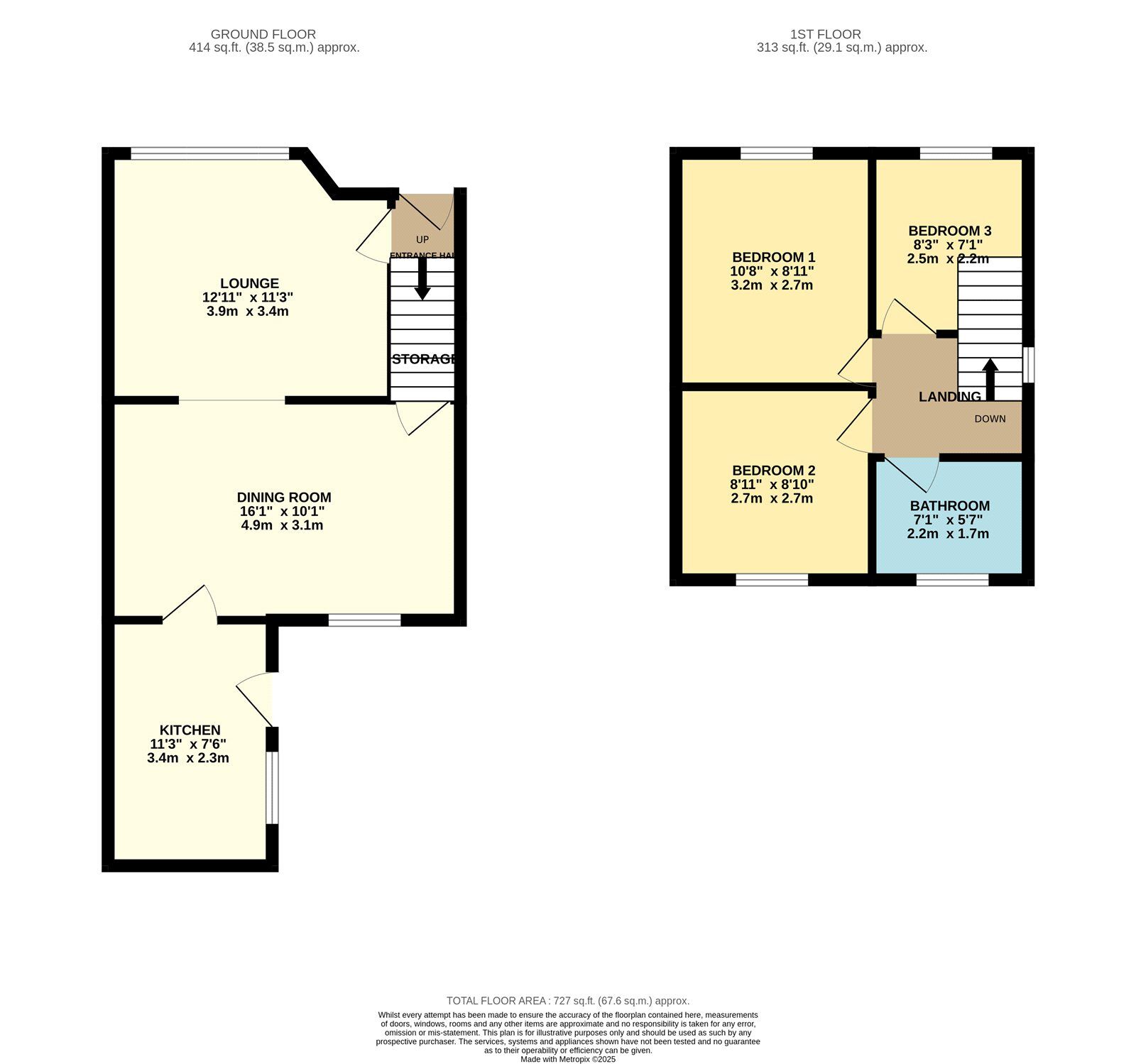 Floorplan of 3 bedroom Semi Detached House for sale, Booth Street, Denton, Greater Manchester, M34