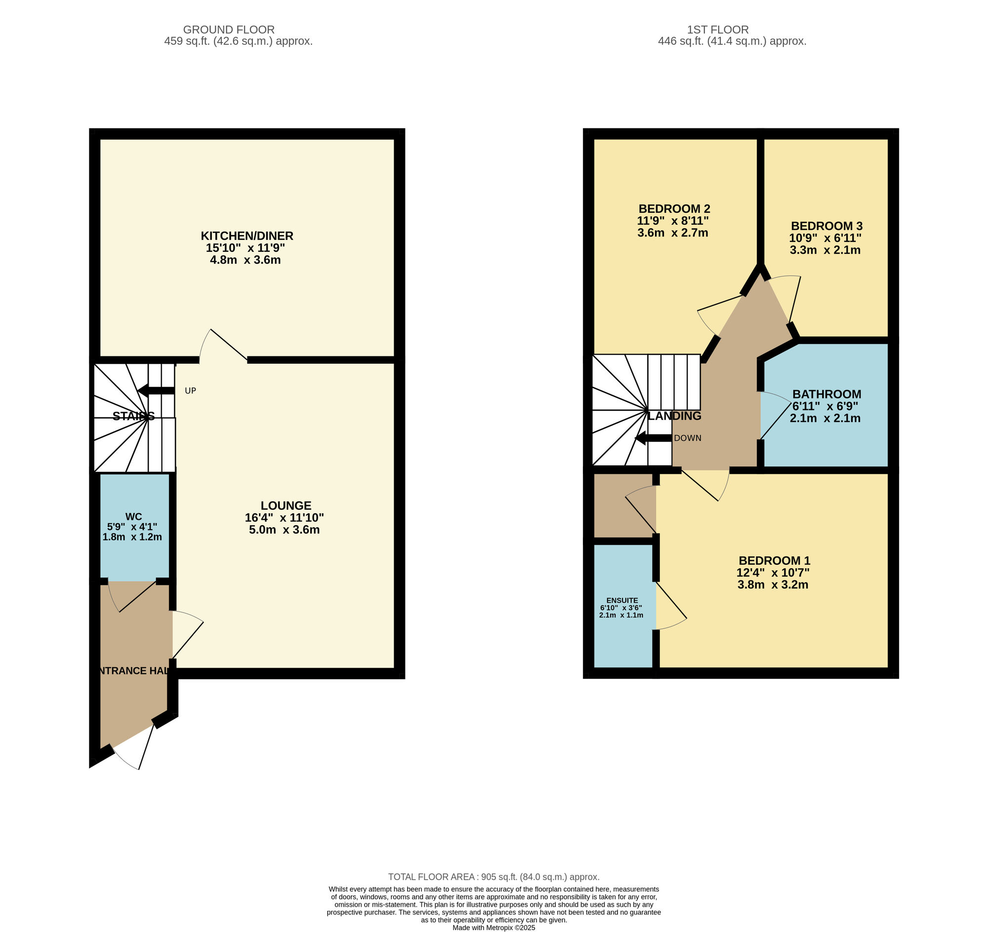 Floorplan of 3 bedroom Semi Detached House for sale, Newtown Avenue, Denton, Greater Manchester, M34