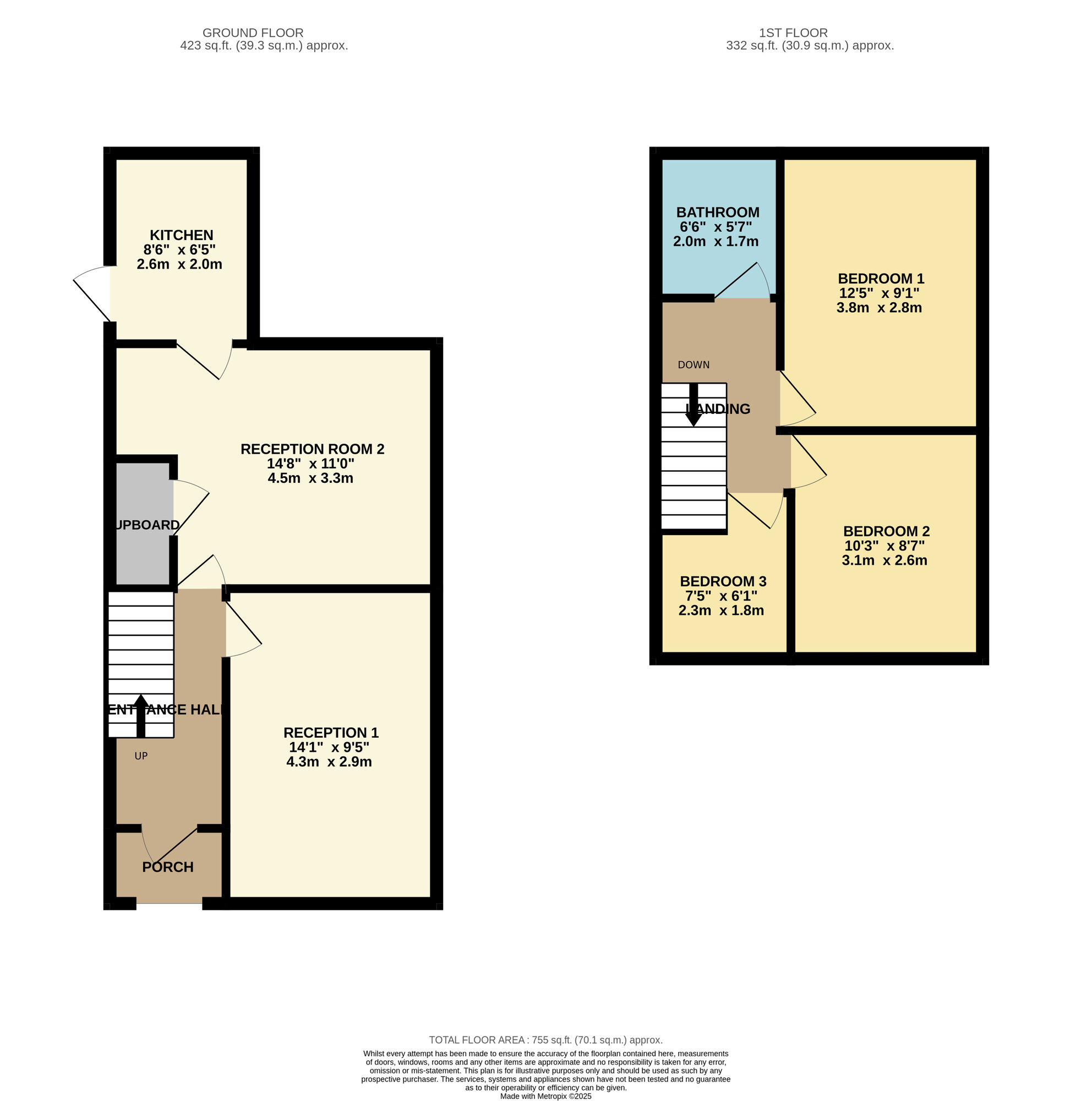 Floorplan of 3 bedroom Semi Detached House for sale, Bowness Avenue, Stockport, Greater Manchester, SK4