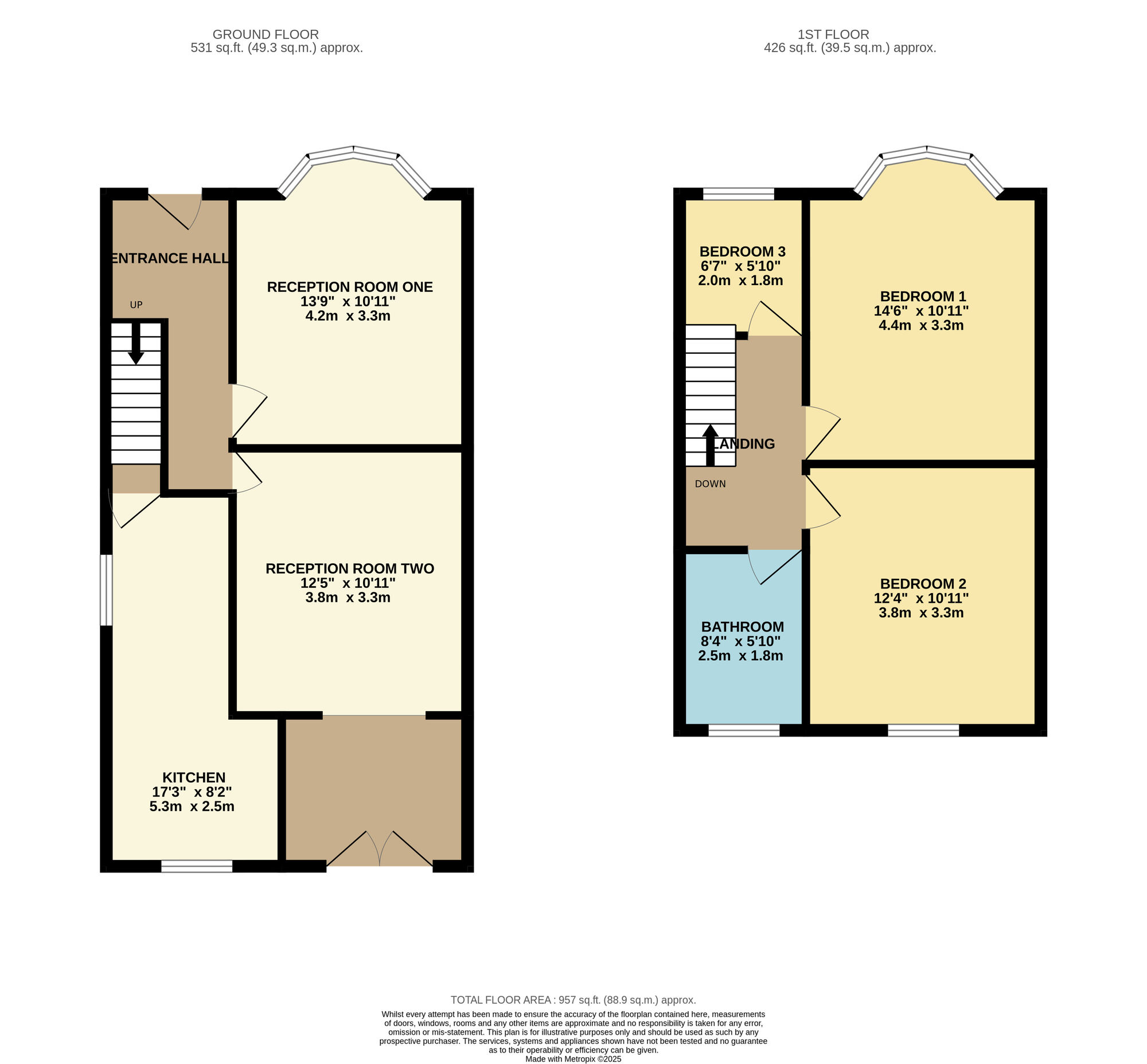 Floorplan of 3 bedroom Semi Detached House for sale, Hulme Road, Denton, Greater Manchester, M34