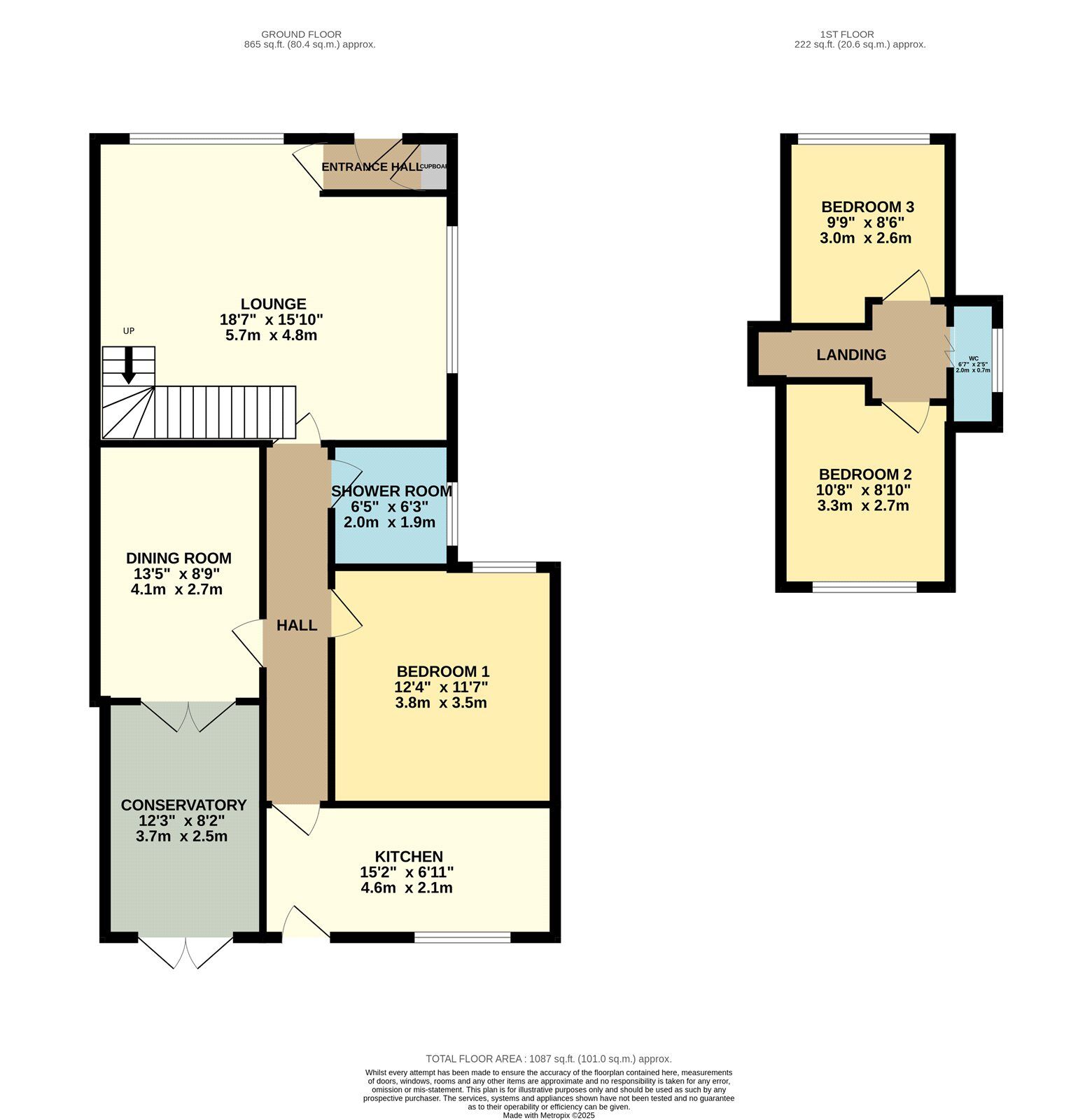 Floorplan of 3 bedroom Semi Detached House for sale, Ruskin Avenue, Denton, Greater Manchester, M34
